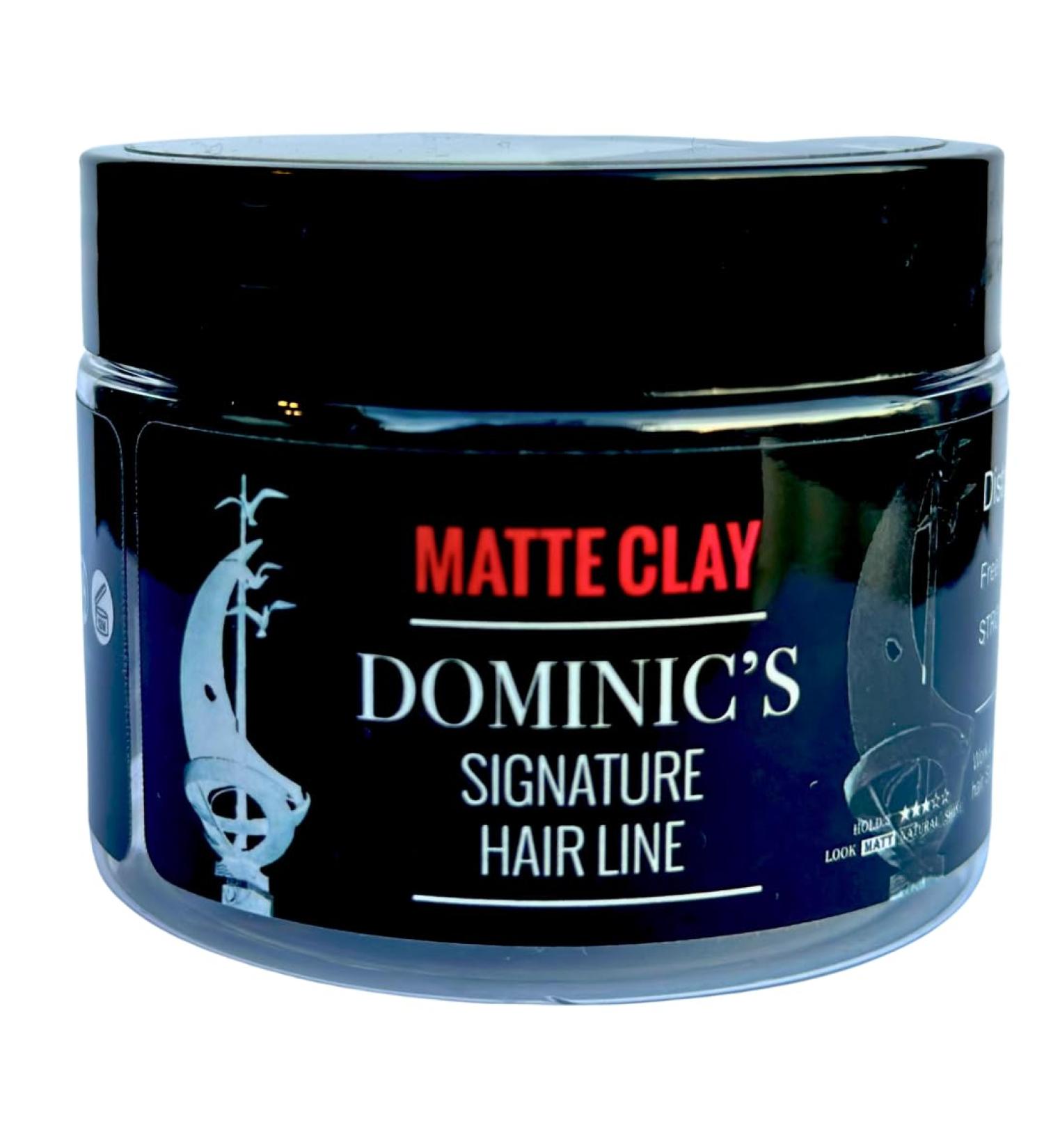 DOMINIC'S Signature Hair Line Matte Clay - Enhancing Texture & Low Shine Cream for Men & Women | International Shipping Available - Buy Online on GoSupps.com