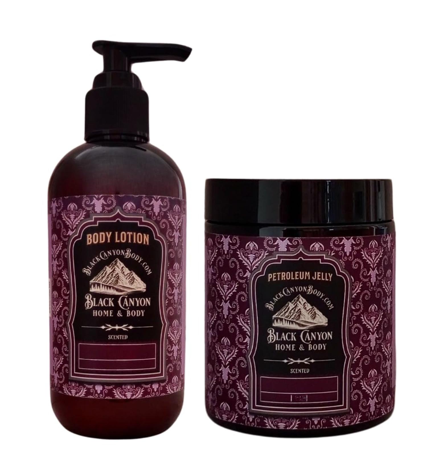 Black Canyon Chocolate Mint Scented Body Lotion and Petroleum Jelly Set 12 Oz Lotion - 16 Oz Petroleum Jelly - Buy Online on GoSupps.com