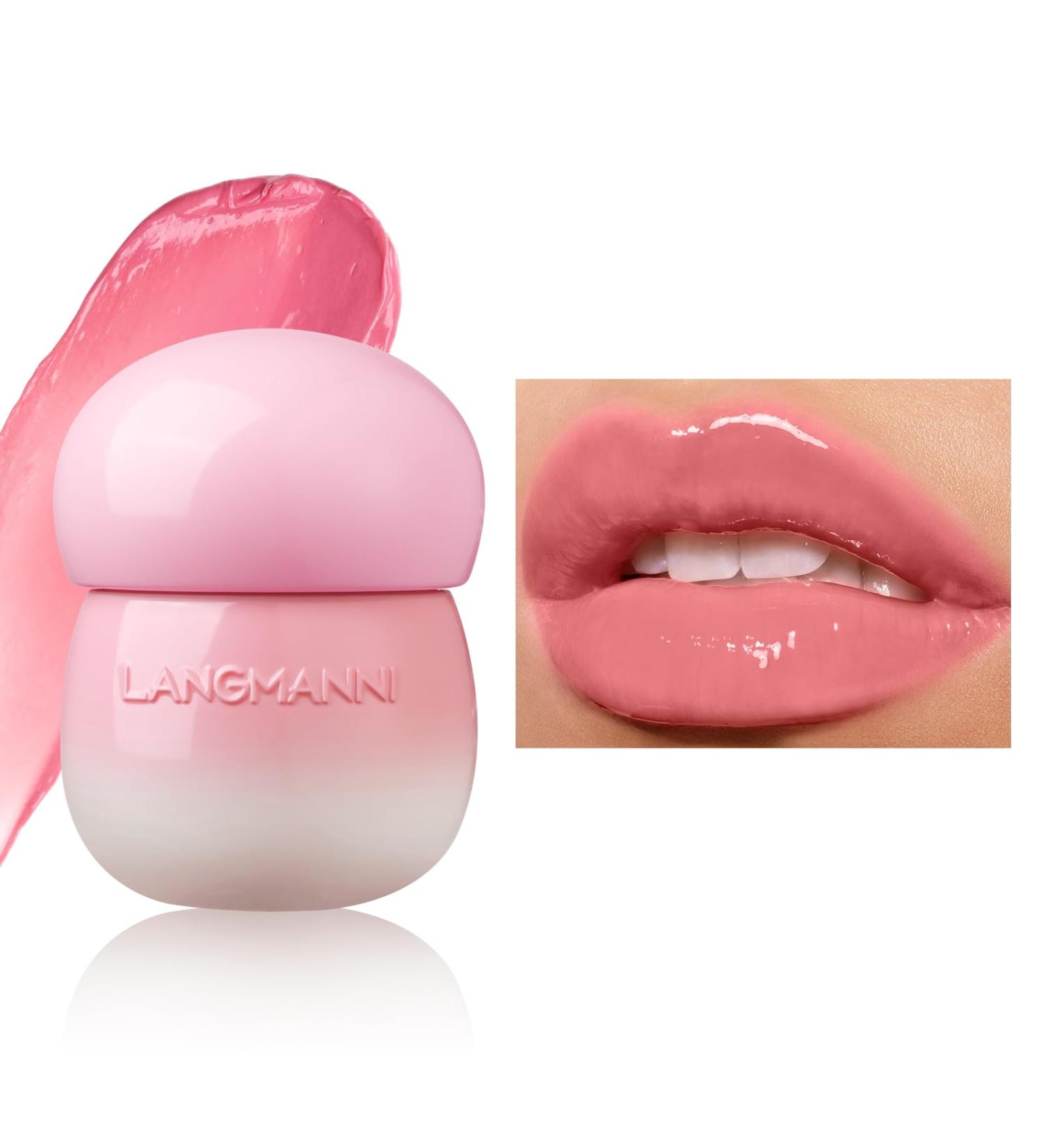 Pudding Glow Lip Balm Moisturizing Jelly Lipstick Creative Cute Little Mushroom Jar Lip Gloss Hydrating Lip Care Tint with Glossy Finish Waterproof Non-stick Jelly Lipstick (# 01) - Buy Online on GoSupps.com