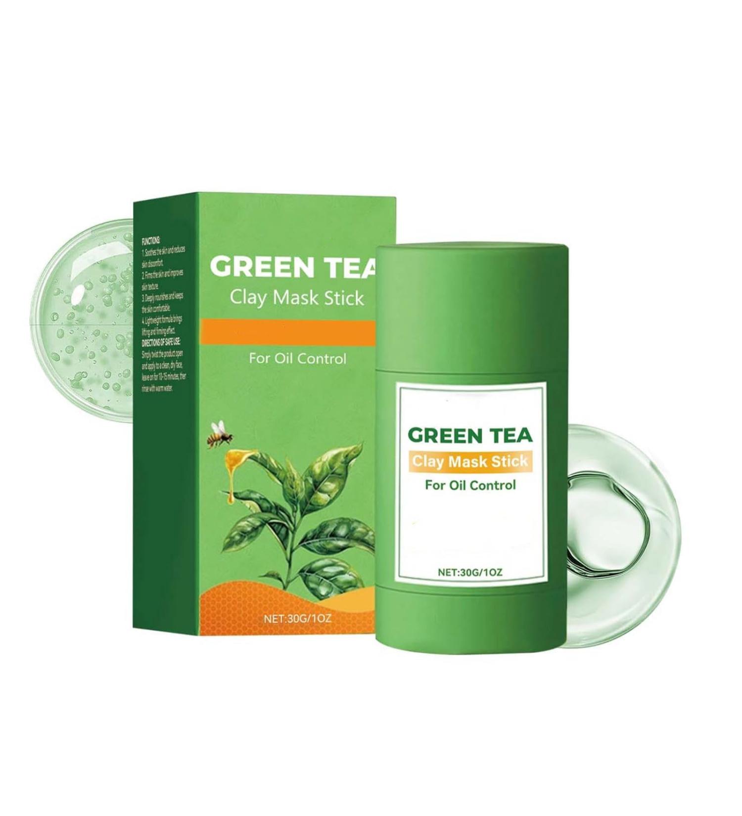 Stick Masque l'Argile et au Th Vert clat et R duction des Pores Contr le du S bum et Purification Formule L g re et Apaisante Convient aux Peaux Grasses et Mixtes Application Facile 30 g 1pcs - Buy Online on GoSupps.com