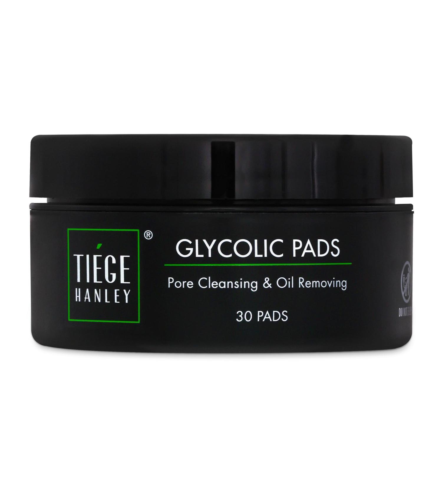 Tiege Hanley Glycolic Acid Pads for Men - Exfoliating Daily Skin Care Wipes | 18.5% Acid Complex for Forehead Nose & Cheeks | 1-Pack - Buy Online on GoSupps.com