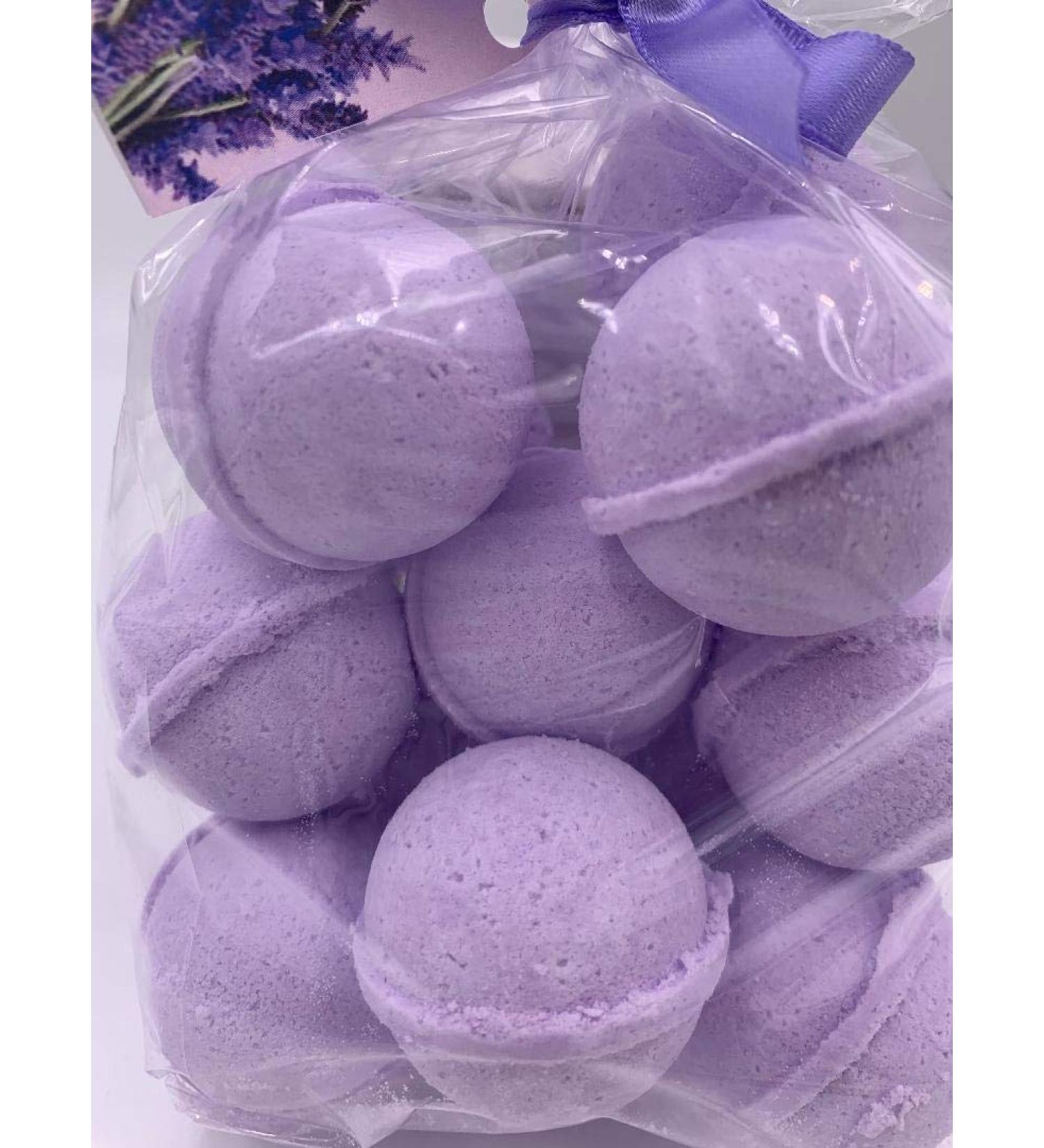SpaPure TASSIE LAVENDER Bath Bombs - 14 Shea, Mango, and Cocoa Butter Fizzies for Ultra Moisturizing, Great for Dry Skin, All Skin Types - 12 Oz - Buy Online on GoSupps.com