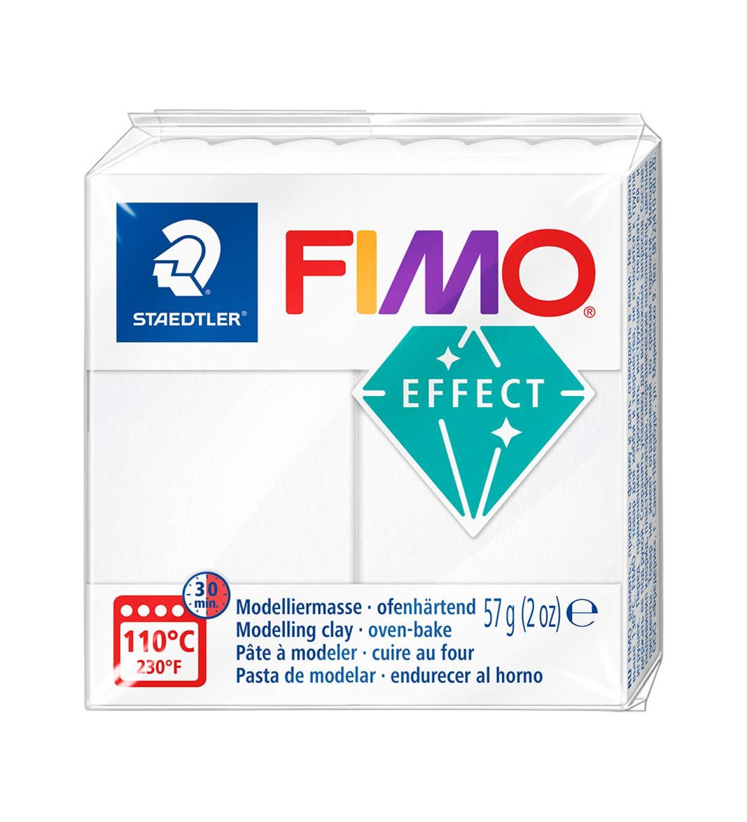 Staedtler FIMO Effects Translucent White Polymer Clay - Oven Bake for Jewelry & Sculpting - Buy Online on GoSupps.com