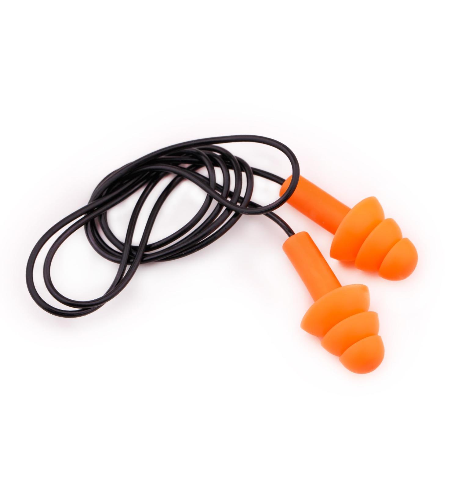 Buy Mivos 200 Pairs Waterproof Silicone Earplugs - Noise Reduction 32DB | Reusable & Portable Hearing Protection with Cord - Buy Online on GoSupps.com