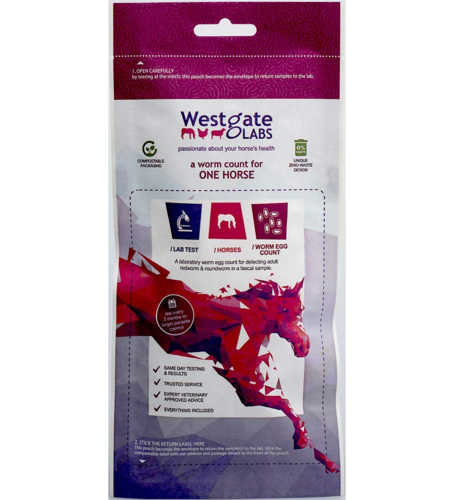 Westgate Labs Worm Count Lab Test - For One Horse