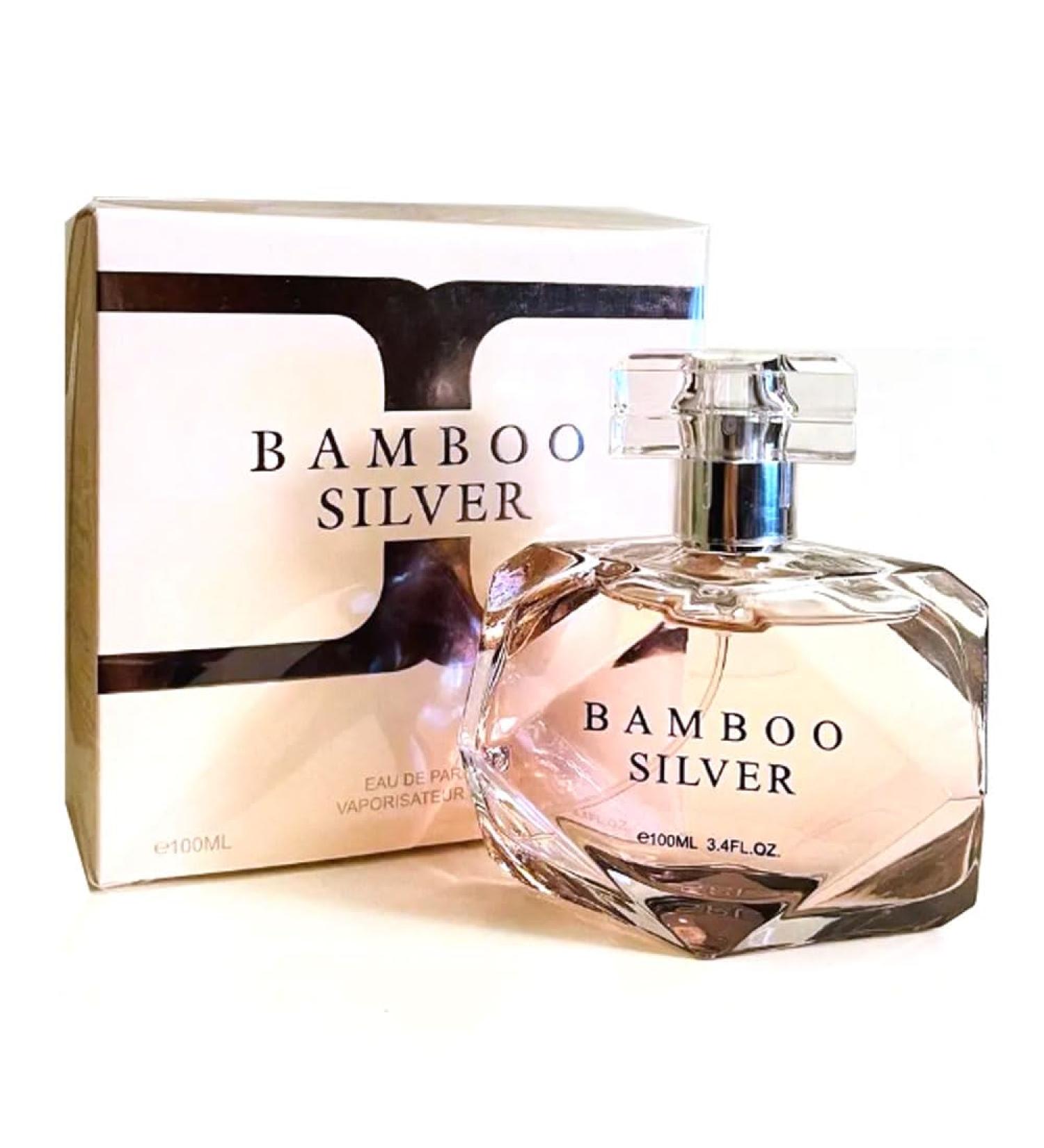 Bamboo Silver Perfume - 100ml/3.4 Fl Oz Eau De Parfum Vaporisateur Spray - Long Lasting Bergamot Orange Blossom Casablanca and More !