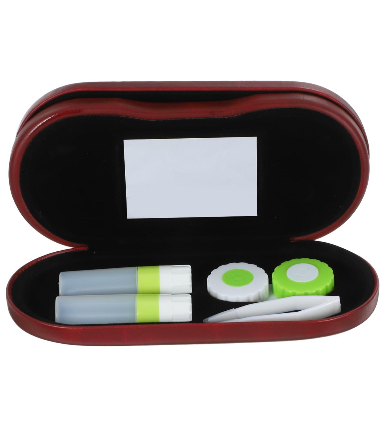 Partykindom Double-Sided Glasses Case - 2 in 1 Travel Accessories for Women | Hard Case for Double Glasses - Buy Online on GoSupps.com