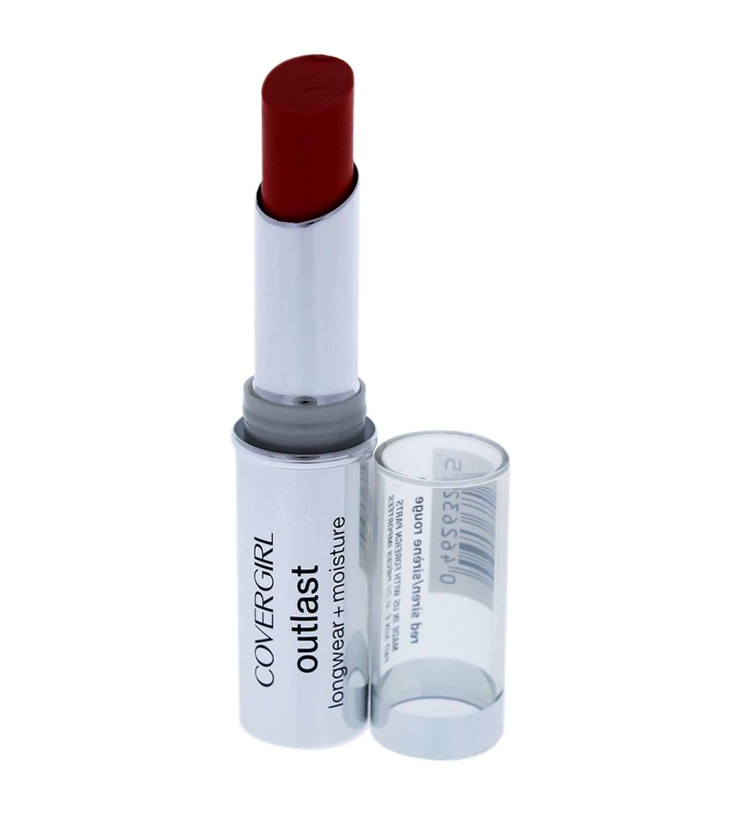 COVERGIRL Outlast Longwear Lipstick Red Siren 915 - Long-Lasting 0.12 oz for All-Day Wear | Shop Internationally - Buy Online on GoSupps.com