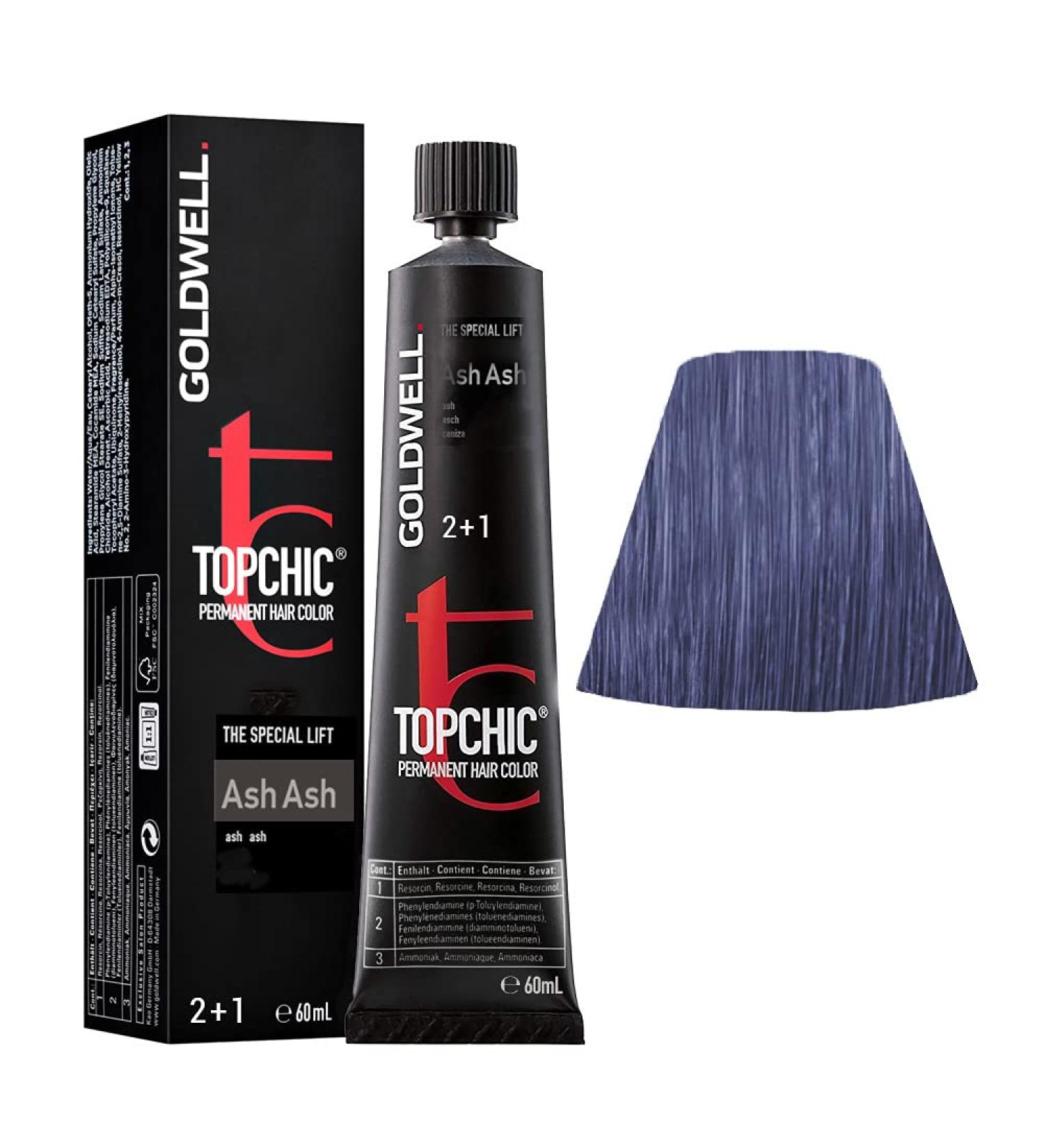 Goldwell Topchic Professional Hair Color (2.1 oz. tube) - Ash Ash by Goldwell Ash Ash 1 ml (Lot de 1)