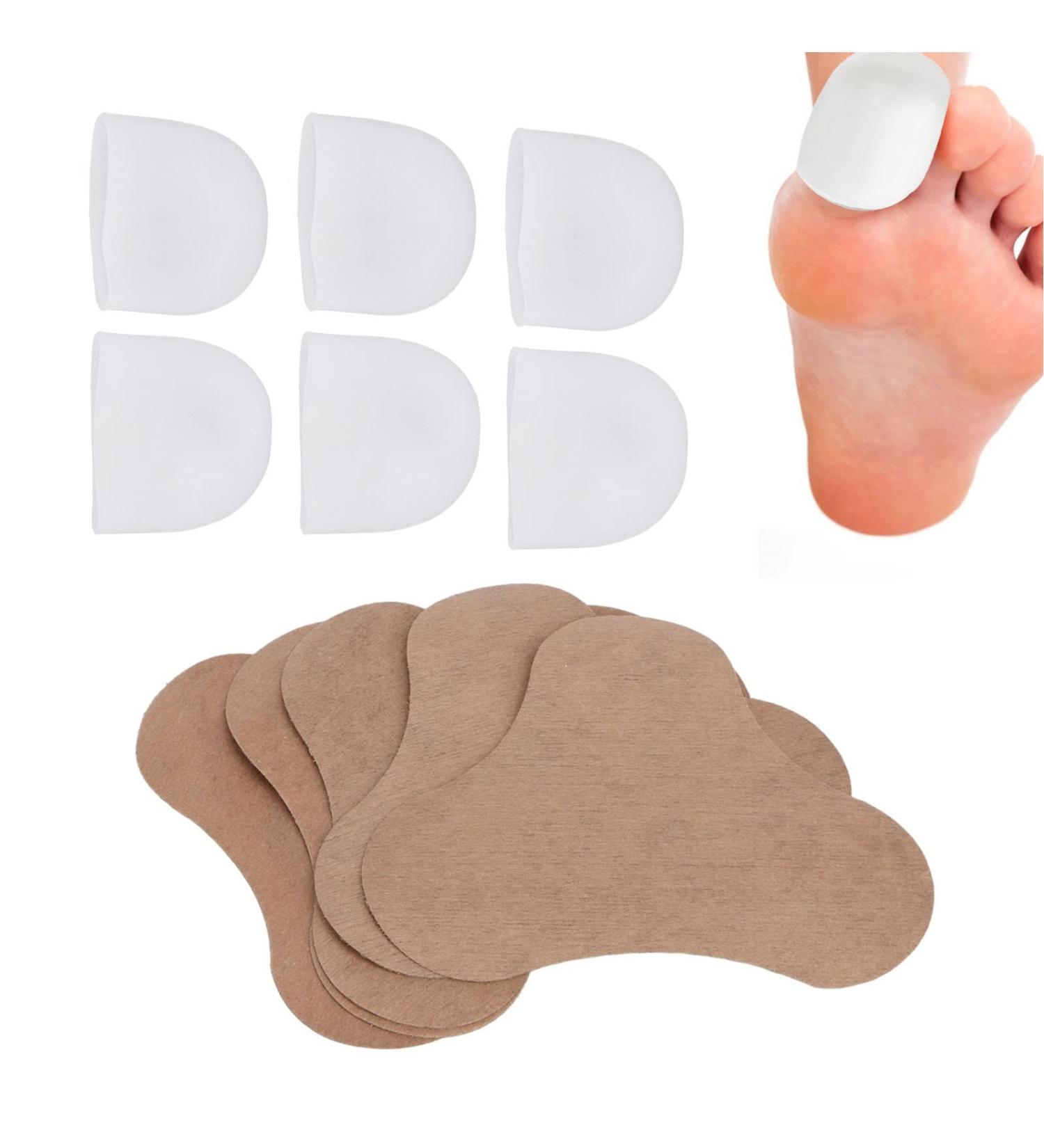 6pcs Soft Gel Toe Protectors with 5pcs Care Patch - Toe Caps & Sleeve for Calluses, Blisters, and Irritations - Buy Online on GoSupps.com