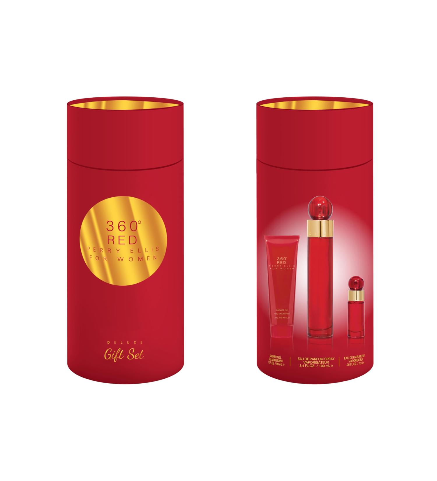 Perry Ellis 360 Red for Women 3-Piece Gift Set 1.13 Fl Oz (Pack of 3) - Buy Online on GoSupps.com