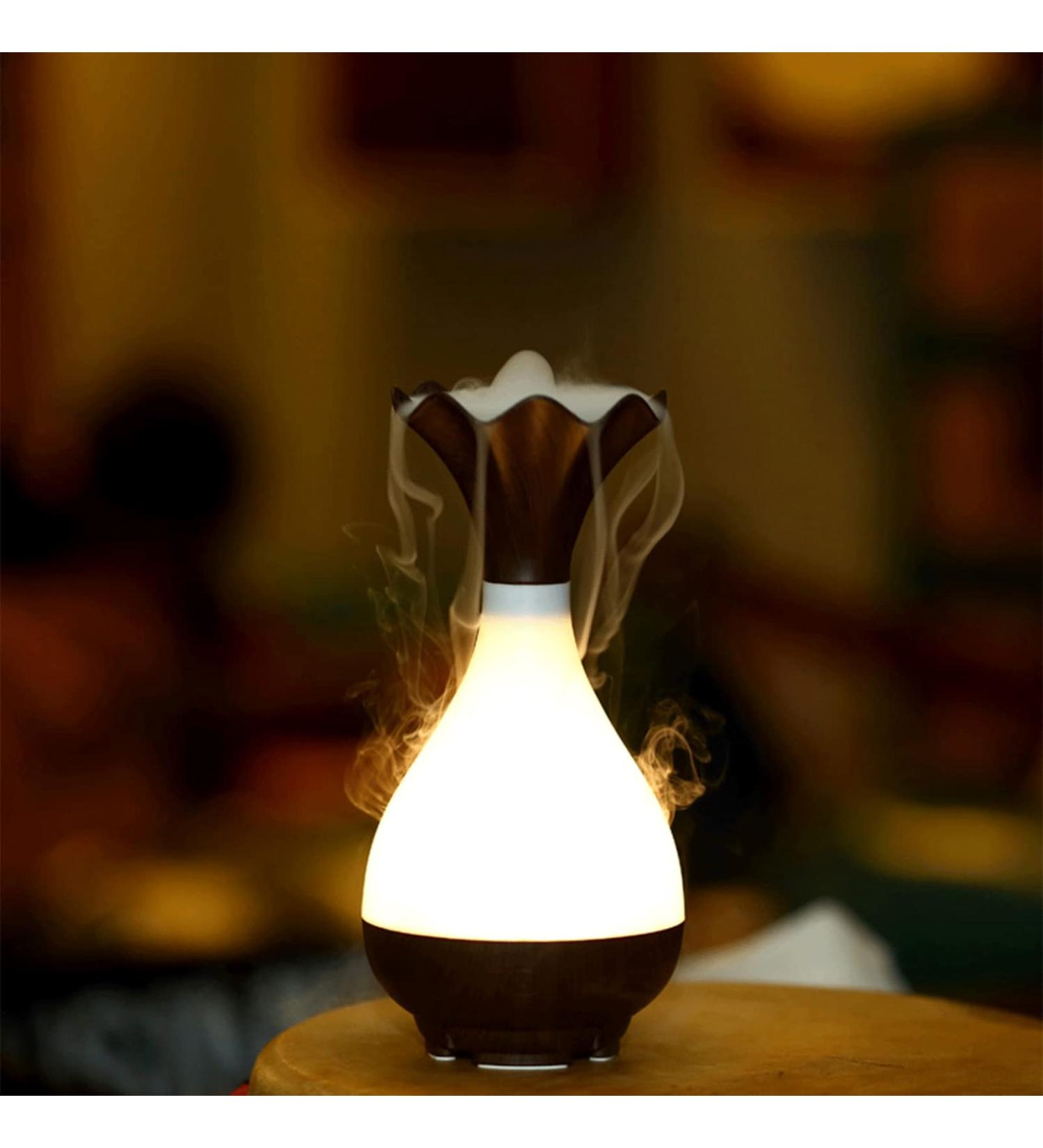 Portable Ultrasound Essential Oil Diffuser | Cool Fog Humidifier with LED Night Light & Auto Shutdown - Perfect for Bedroom & Home Office - Buy Online on GoSupps.com