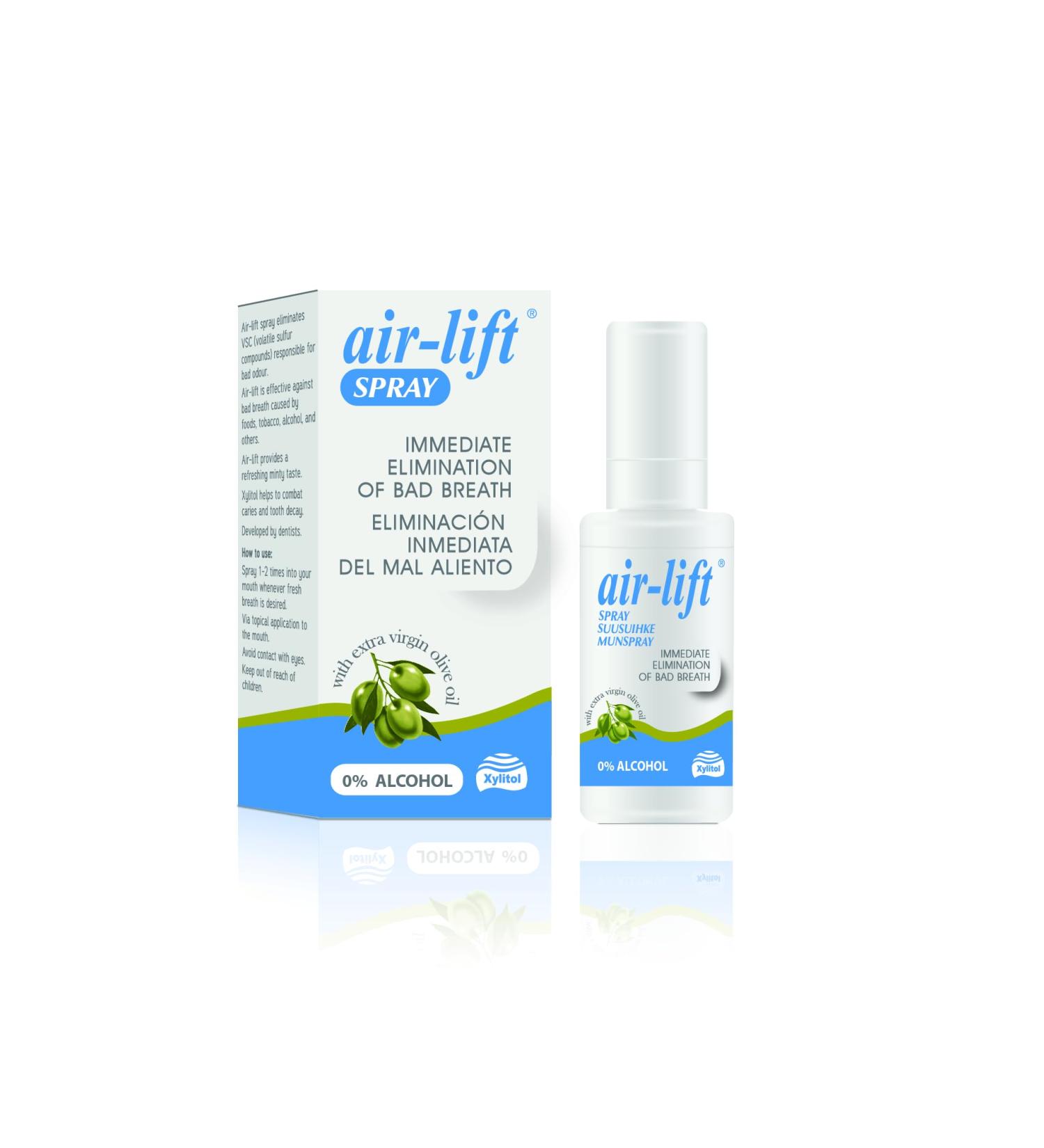 Air-Lift Spray Mouth Spray for Fresh Breath - 15ml | Optimal Freshness & International Shipping Available - Buy Online on GoSupps.com