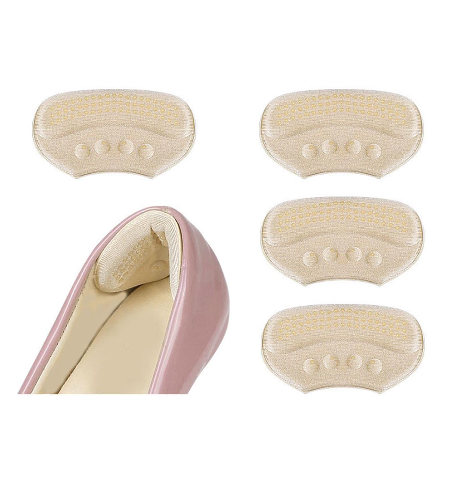 Vivofoot Heel Cushions - Self-Adhesive Inserts for Loose Shoes | Heel Protection & Comfort - Beige 4mm (4 Pieces) - Buy Online on GoSupps.com