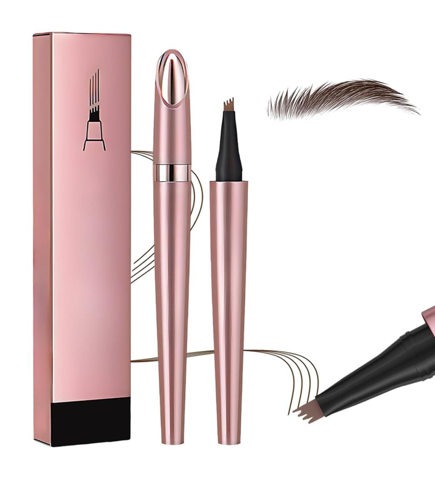 2024 New Magic Eyebrow Pencil 3D Waterproof Microblading Eyebrow Pencil Contouring Pen 4-Tipped Precise Brow Pen for Women and Girl (Dark Brown) - Buy Online on GoSupps.com