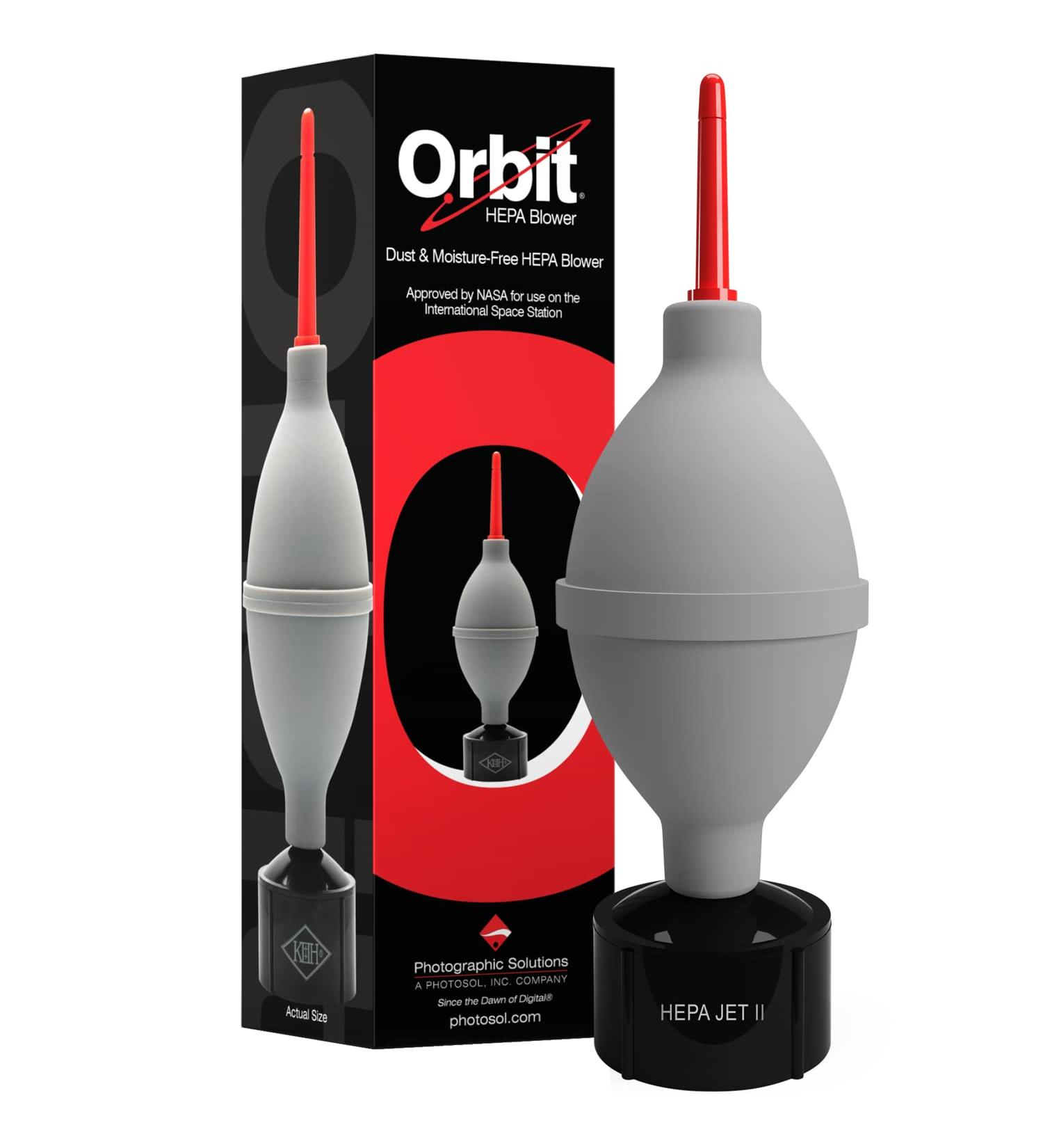 Orbit HEPA Filter Air Blower for Cameras, Sensors & Electronics - Dust Free Camera Lens Cleaner & Sensor Blower for Sensitive Equipment - Buy Online on GoSupps.com