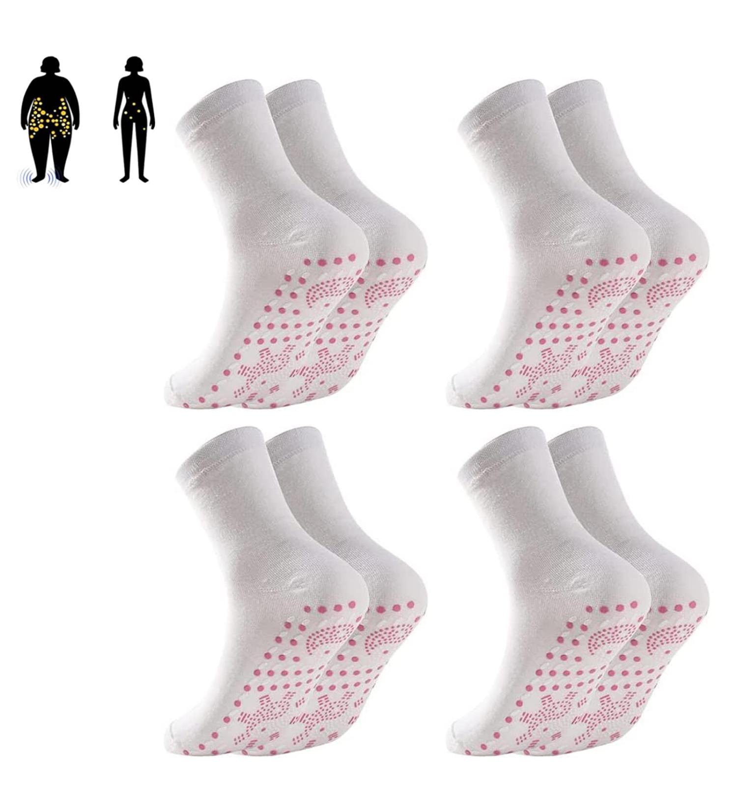 Tomalin Acupressure Self-Heating Shaping Socks - 4PCS-B | Magnetic Tourmaline Slimming & Foot Massage Therapeutic Socks for Health & Wellness | International Shipping Available - Buy Online on GoSupps.com