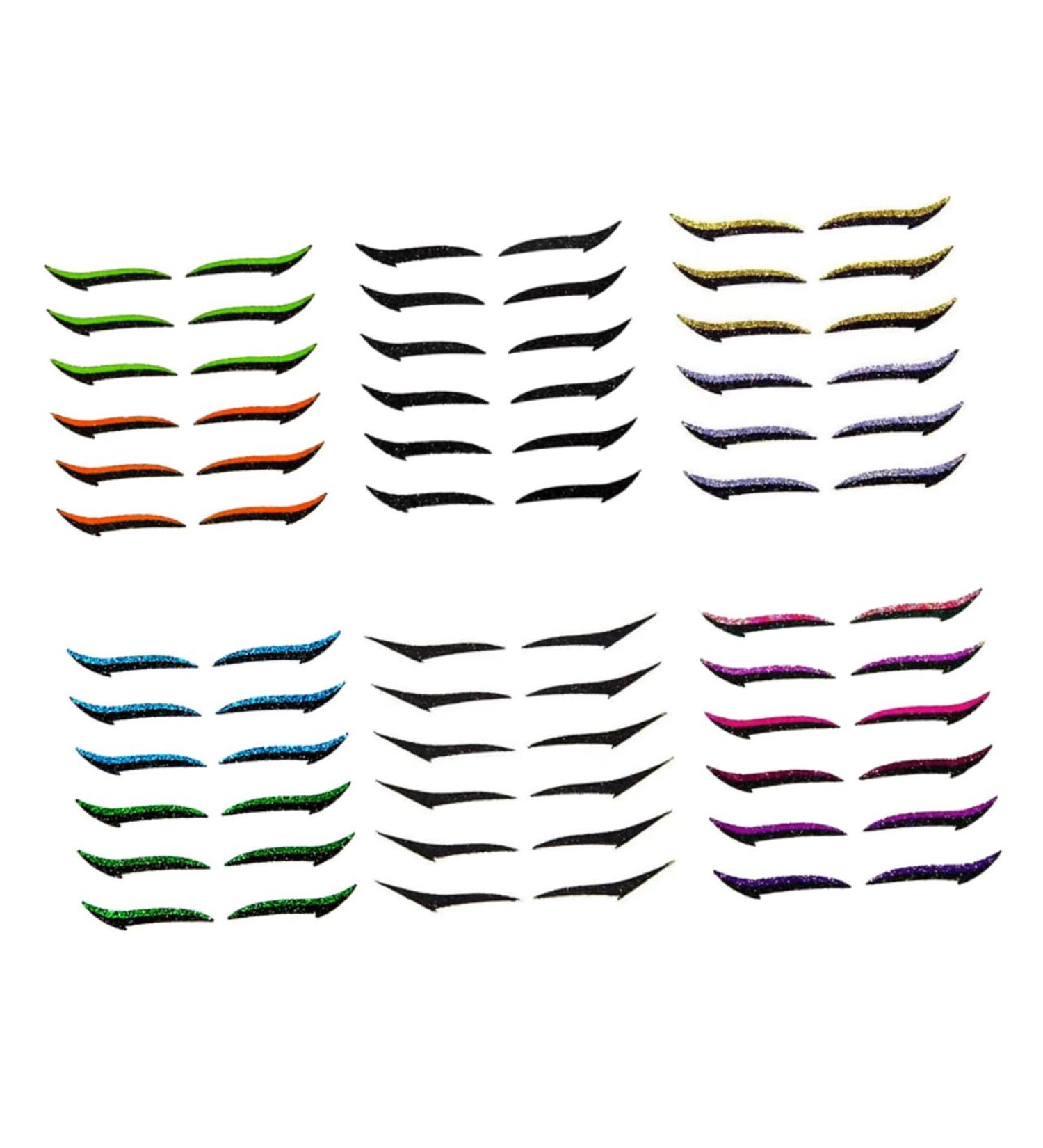 DOITOOL 6pcs Eyeliner Stickers Lash Tape Self- Invisible Tape Eye Line Strip Double Eyelid Beauty Products - Buy Online on GoSupps.com