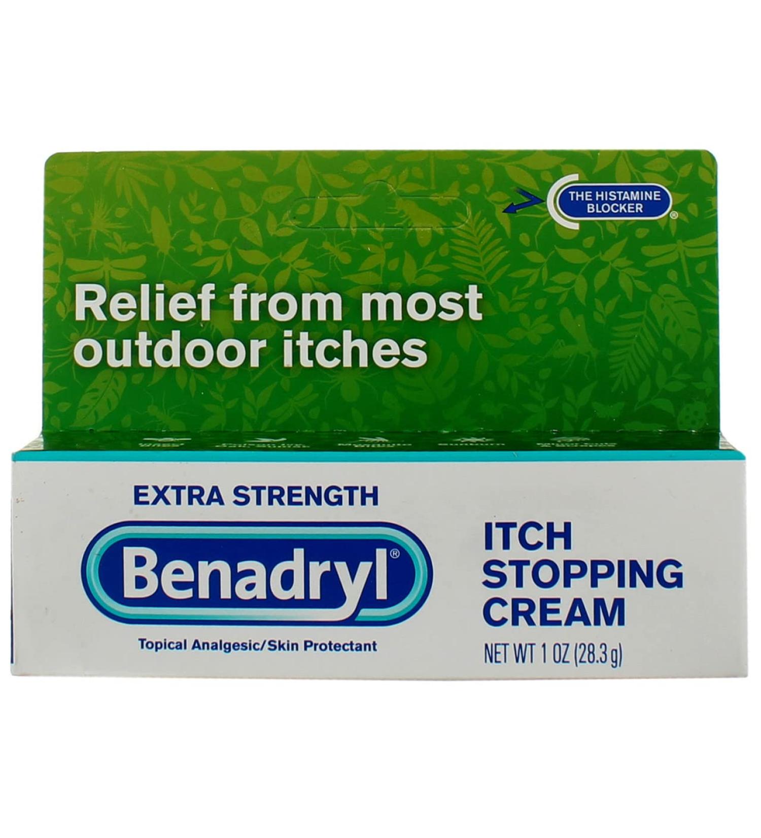Benadryl Extra Strength Anti Itch Cream 1 oz Tube - Pack of 2 | Fast Relief - Buy Online on GoSupps.com