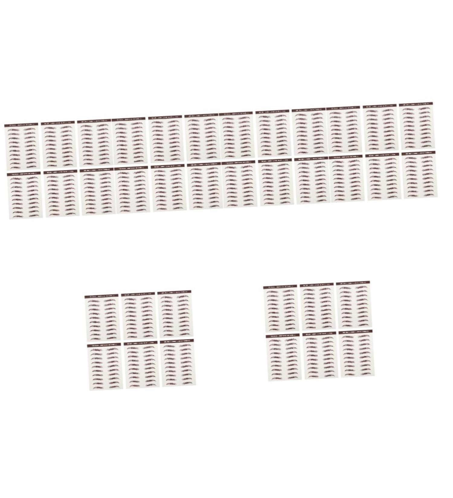 FOMIYES 36 Pcs Eyebrow Stickers 3d Stickers Brown Eyebrow Sticker Imitation Eyebrow Sticker 6d Make up - Buy Online on GoSupps.com