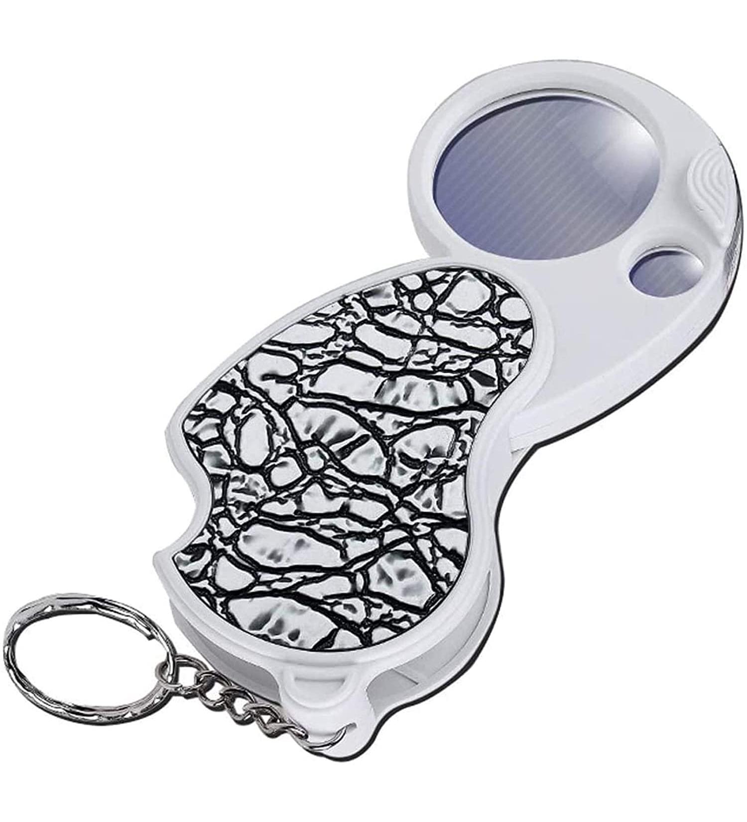 Magnifying Glass 8 Times with Folding Magnifying Glass Silver Dollar Sealing Tool with Keychain for Reading Crafts Repair Magnifier Lofty Ambition - Buy Online on GoSupps.com