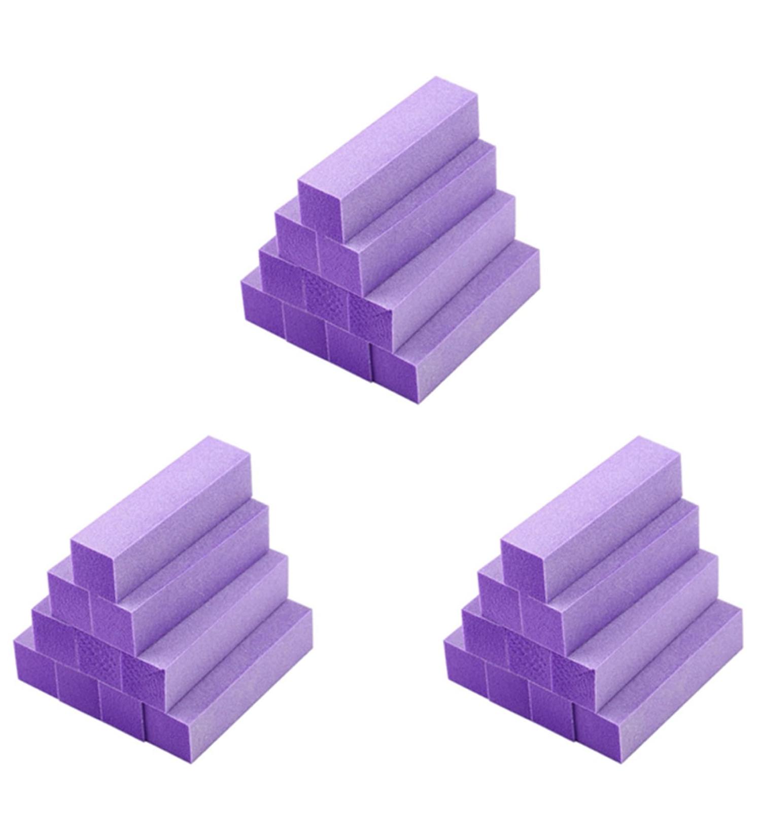 Pavewood 30X Buffing Sanding Buffer Block Files Acrylic Pedicure Manicure Nail Art Tips (Color: Purple) - Buy Online on GoSupps.com