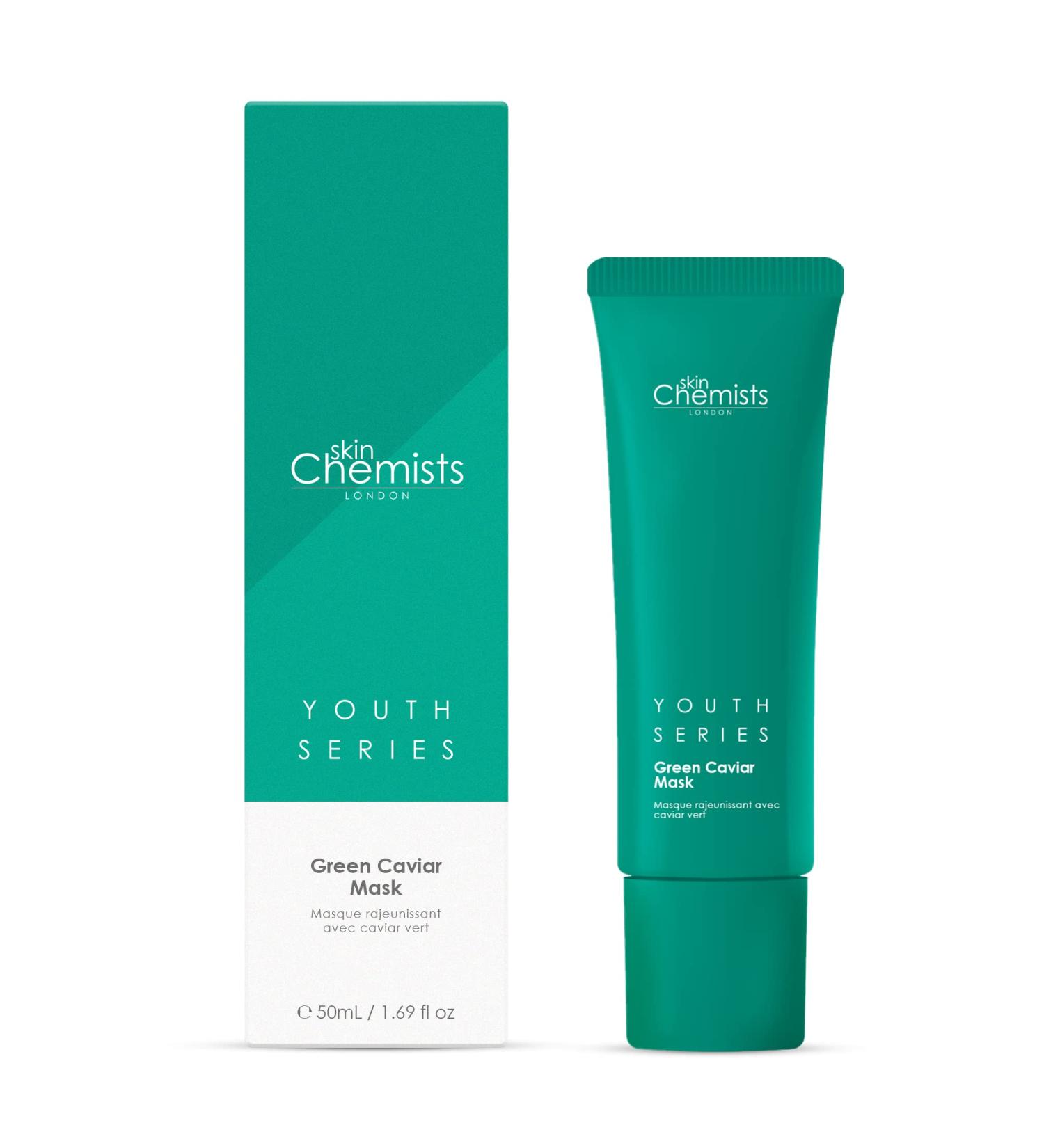 Buy Skin Chemists Face Mask 50ml - Green Caviar Extract & Bakuchiol for Antioxidant Protection Against Fine Lines & Wrinkles - Buy Online on GoSupps.com