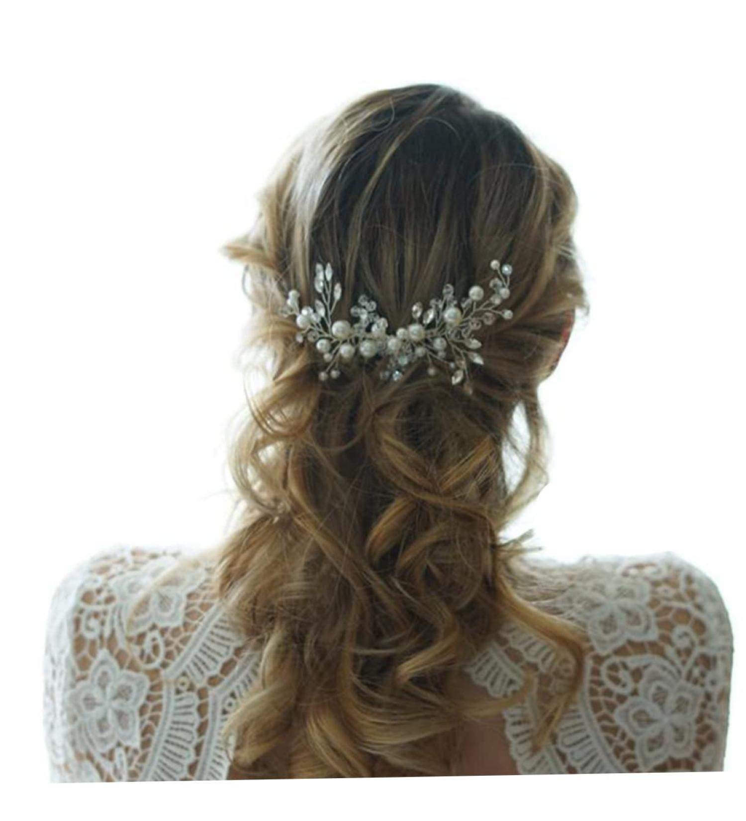 POPETPOP 1 PC Piece Pearl Comb Headdress Bridal Hair Comb Wedding Hair Comb - Buy Online on GoSupps.com