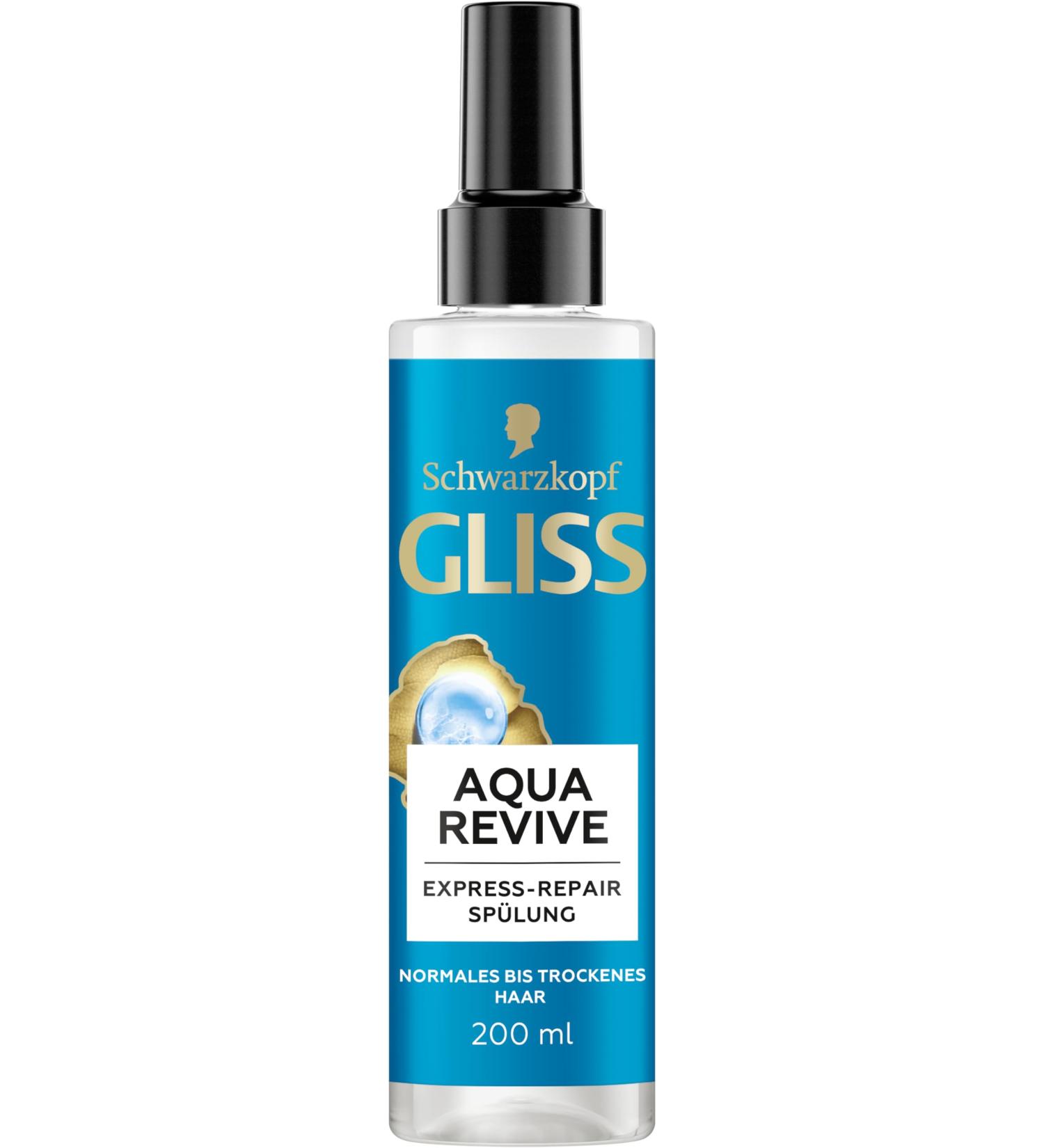 Gliss Aqua Revive Express Repair Conditioner (200ml) - Provides an extra dose of moisture and healthy shine for normal to dry hair - Buy Online on GoSupps.com