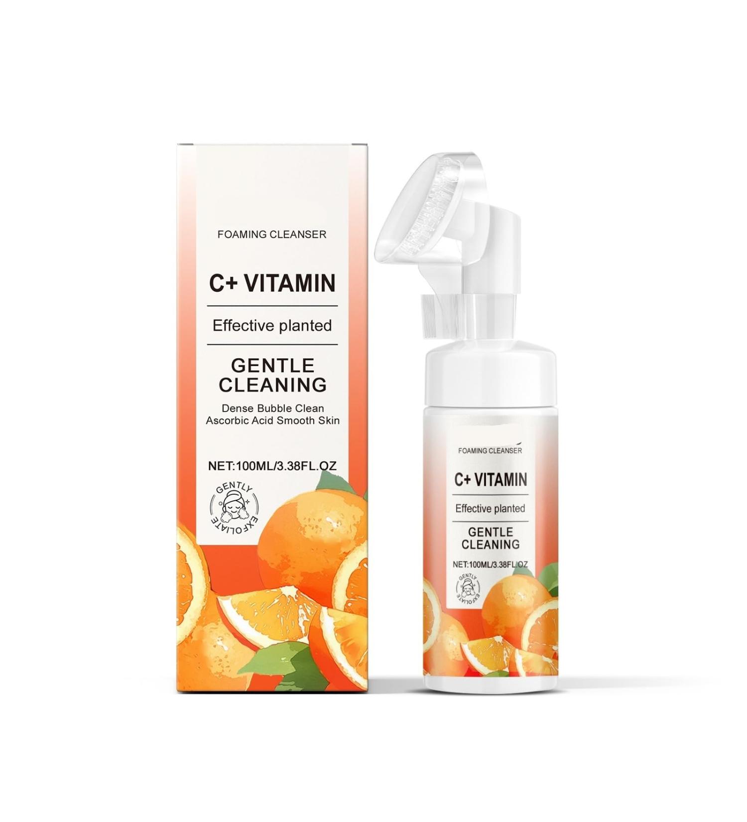Nettoyant Moussant Visage La Vitamine C - Nettoyant Doux Hydratant Et Non Raffermissant Soin Quotidien For Une Peau clatante(1PCS) 1 g (Lot de 1) - Buy Online on GoSupps.com