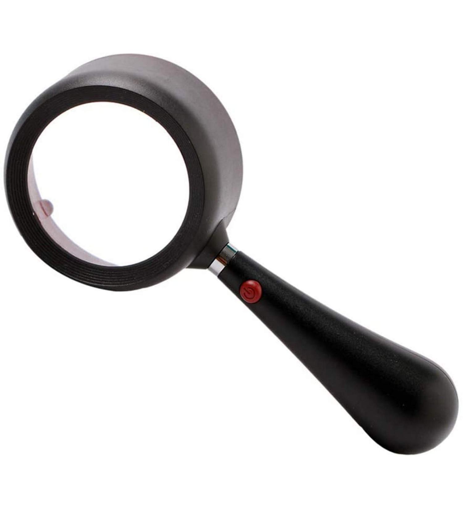 Magnifying Glasses for Hobbies Reading Magnifier Hand-held Lightweight LED Lights 20 Times HD Repair Recognition Elderly Students Children Reading Magnifying Glass Vision - Buy Online on GoSupps.com