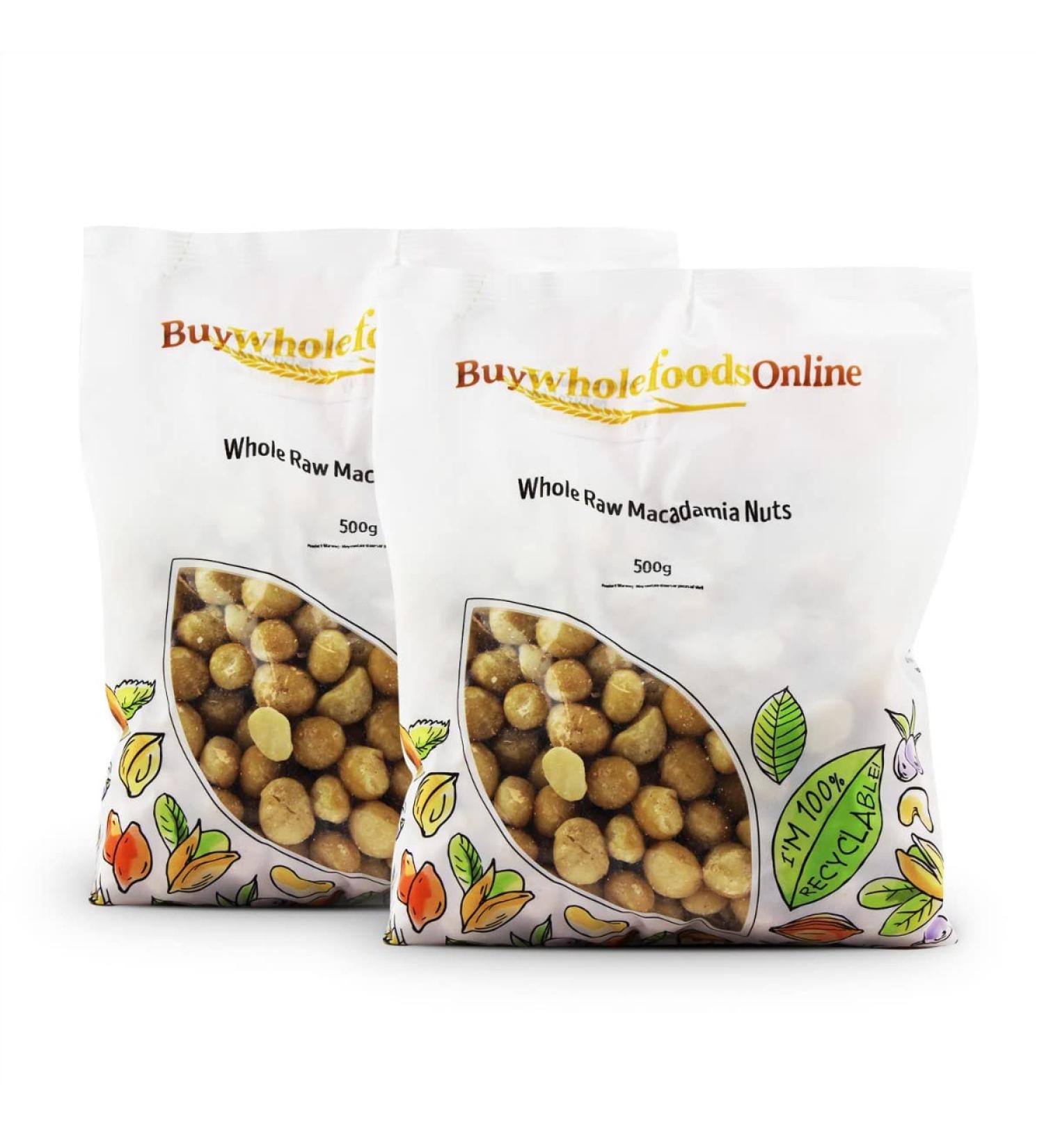 Whole Raw Macadamia Nuts 1kg (BWFO)