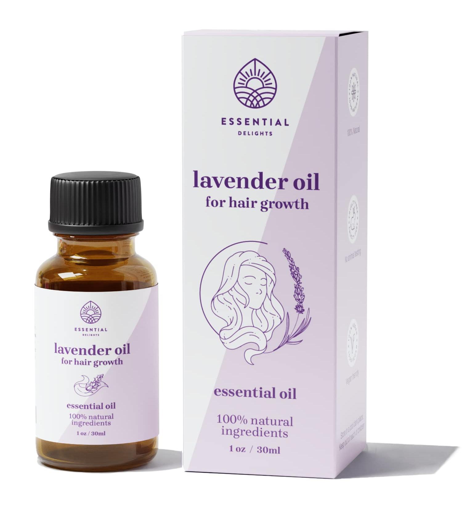 Buy Lavender Oil for Hair Growth - 1 Fl. Oz. | Natural Hair Care Solution for Thicker Hair - Buy Online on GoSupps.com