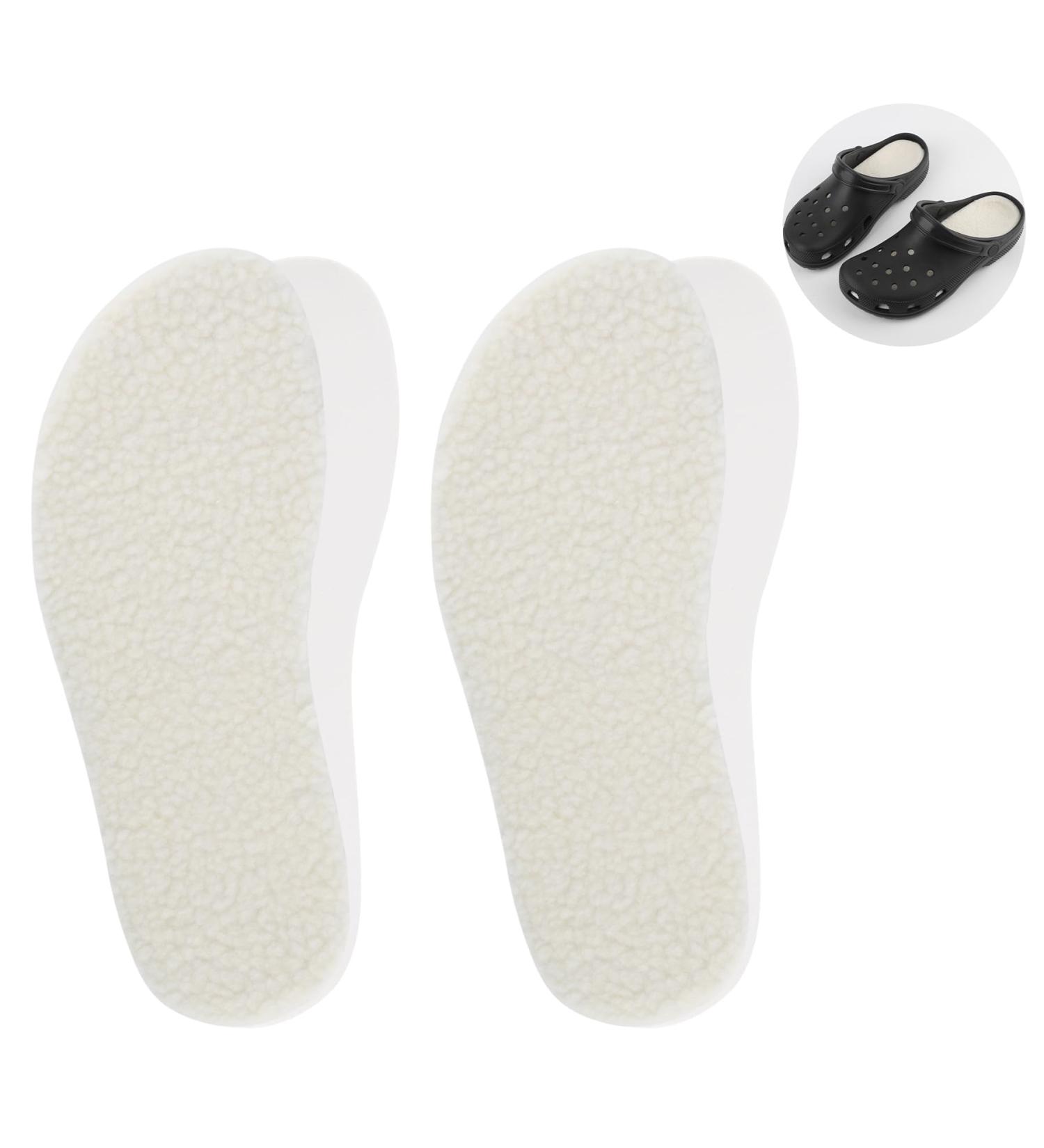 Comfortable Sockless Clogs with Thin Insoles for Men & Women - Beige Croc Loafer Replacement Inserts (Size 39 - Buy Online on GoSupps.com
