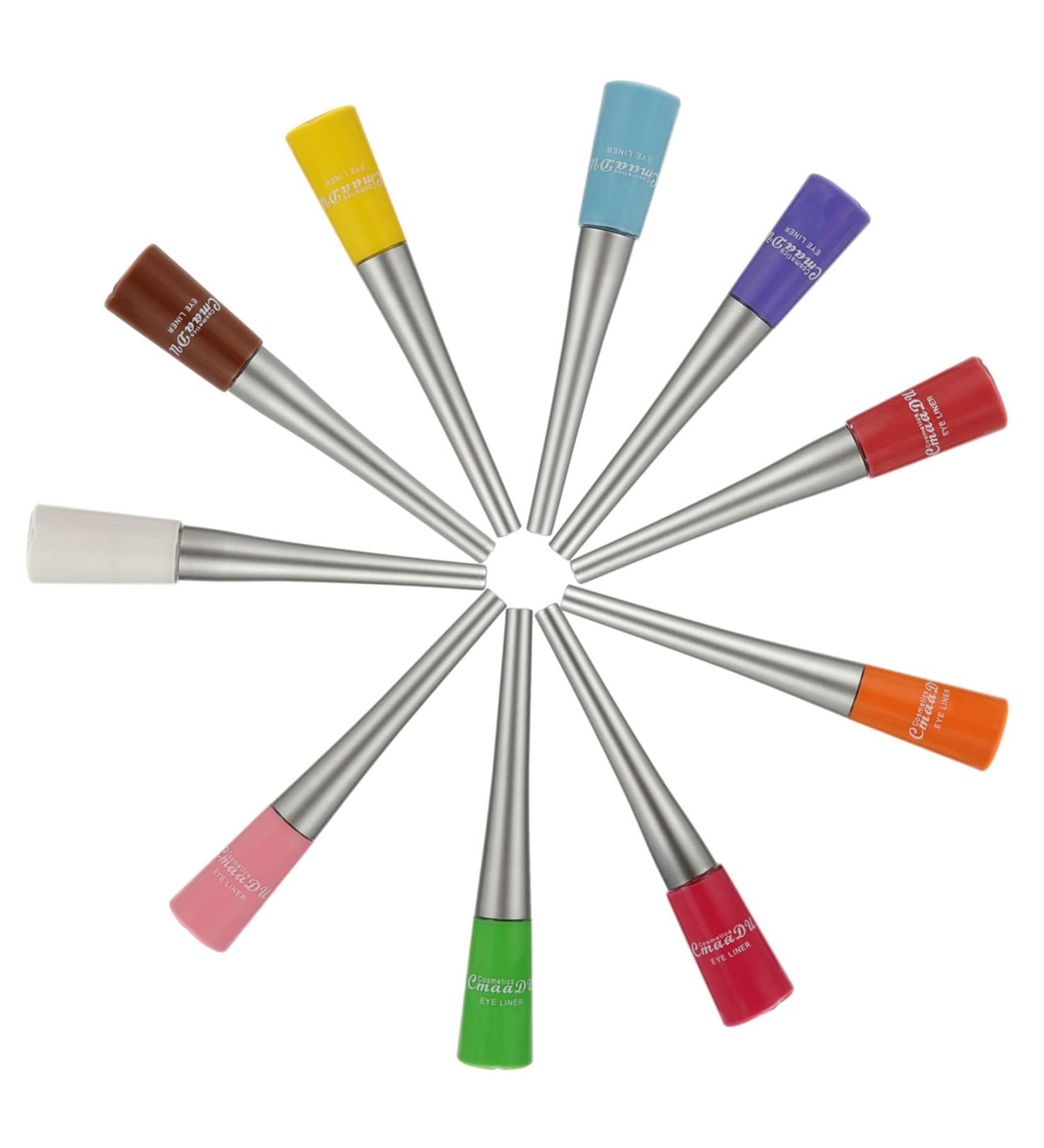 FOMIYES 10pcs Colored Liquid Eyeliner Liquid Eyeliner Waterproof Liquid Eyeliner Pencil Household Eyeliners - Buy Online on GoSupps.com