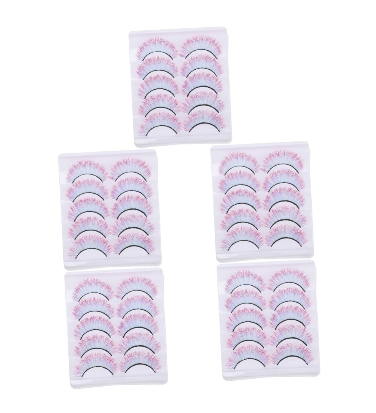 Angoily 25 Pairs Colored False Eyelashes Upper Lower A Madea Halloween Cosplay Lashes Halloween False Eyelashes Halloween Eyelashes Dramatic Multicolor Eyelash Box 3d Imitation - Buy Online on GoSupps.com