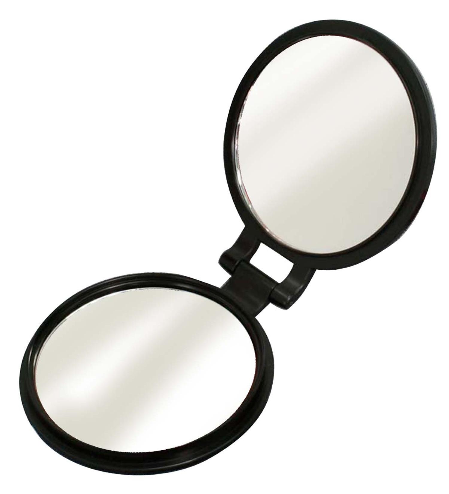 Yamamura YL-10 Double Sided Compact Mirror | 10x Magnification | Black | 3.0 inches - Buy Online on GoSupps.com