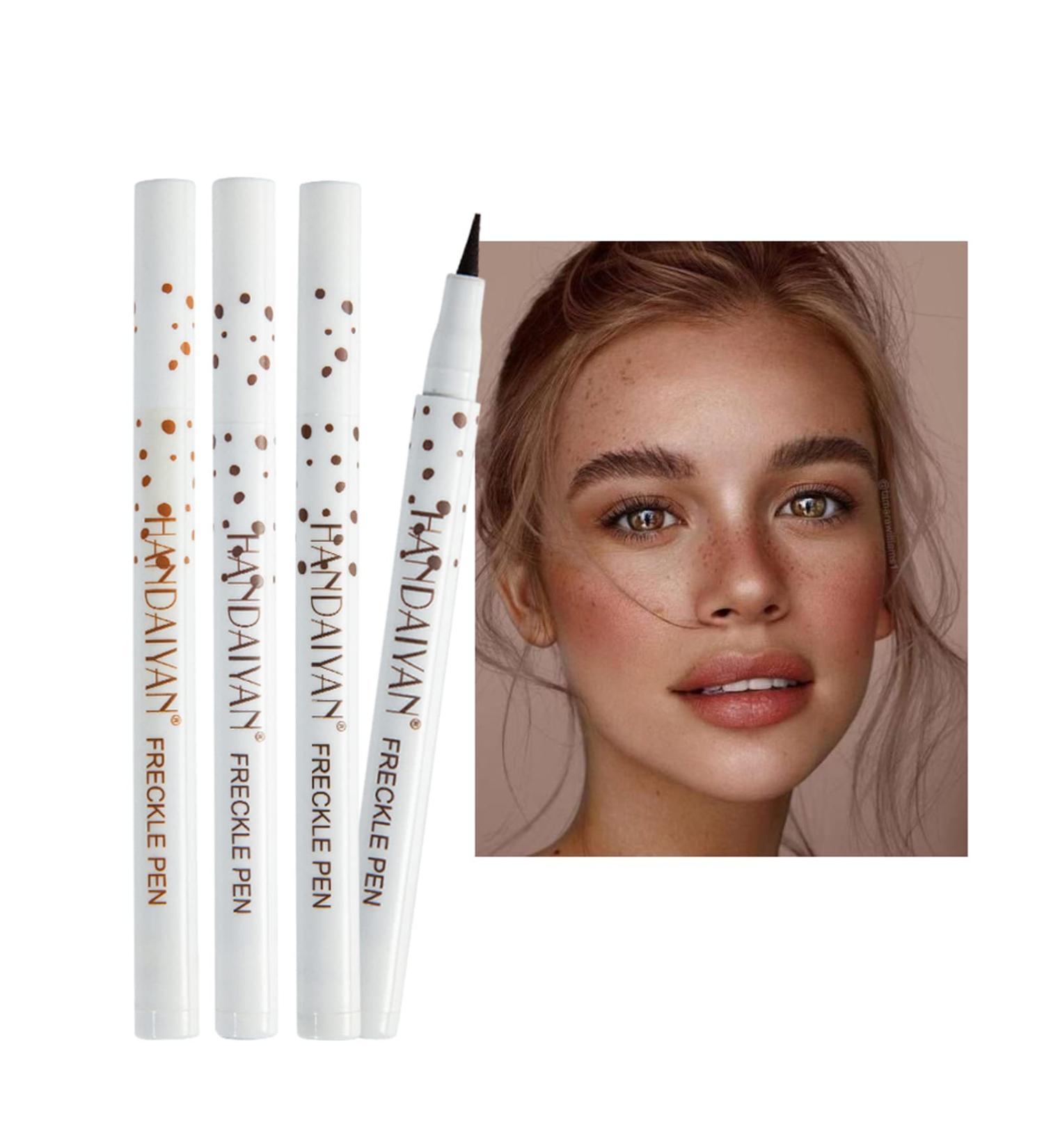 Freckle Abbey Waterproof Freckle Pen | Natural Lifelike Fake Freckles | Durable Makeup Tool (Dark Brown) - Shop Internationally! - Buy Online on GoSupps.com