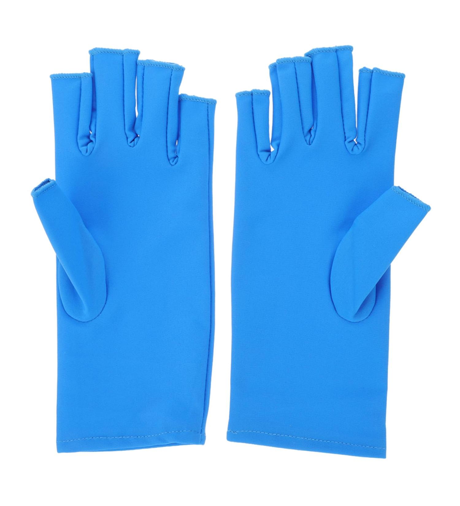 Beavorty 1 Pair nail gloves nail art gloves manicures art gloves Nails UV Shield Glove UV shield mittens UV fingerless gloves nail tool Elastic spandex ultra violet light - Buy Online on GoSupps.com