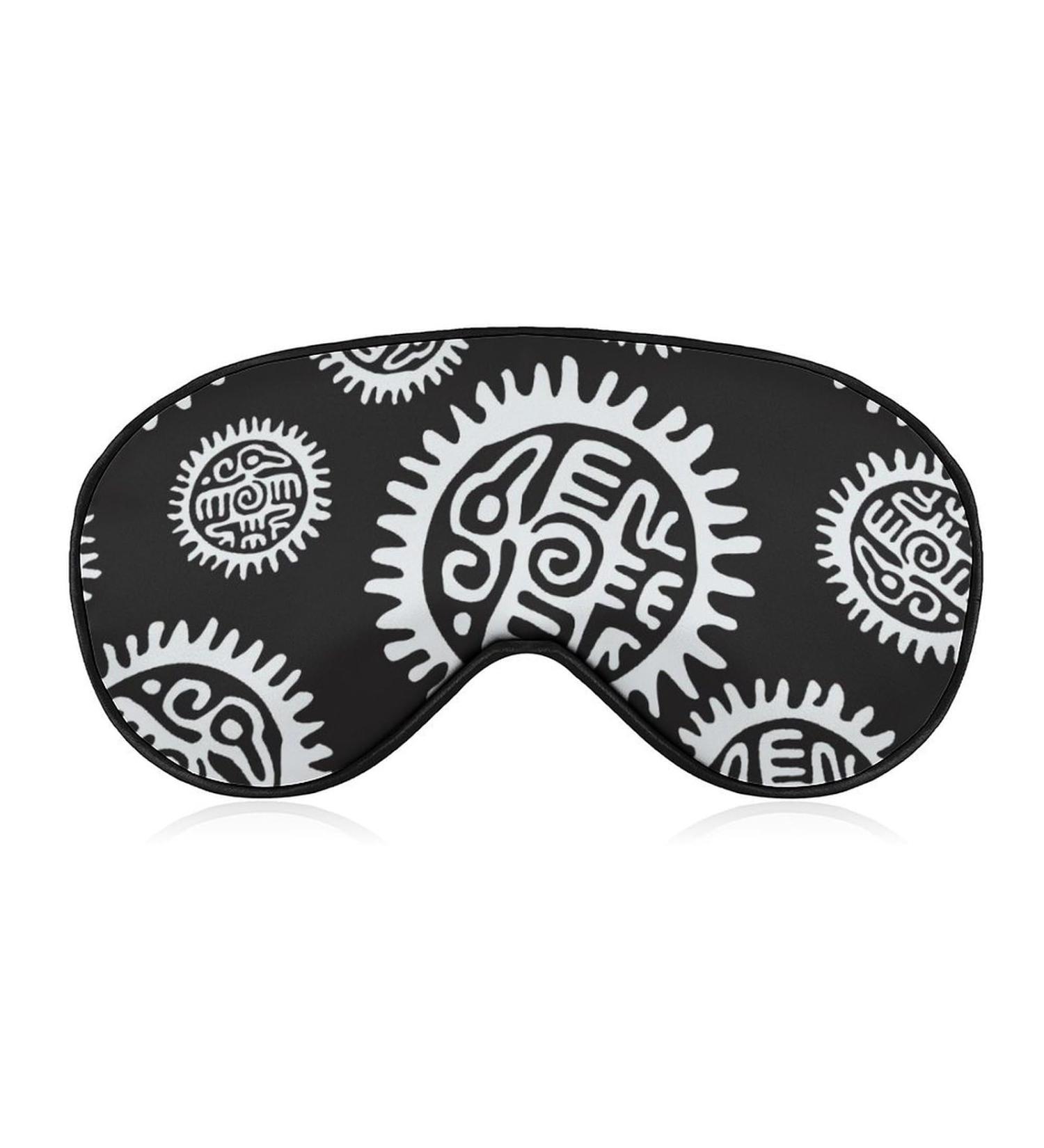 Aztec & Mayan Eagle Soft Sleep Mask - Adjustable Eye Cover for Men & Women | Effective Shading Blindfold - Buy Online on GoSupps.com