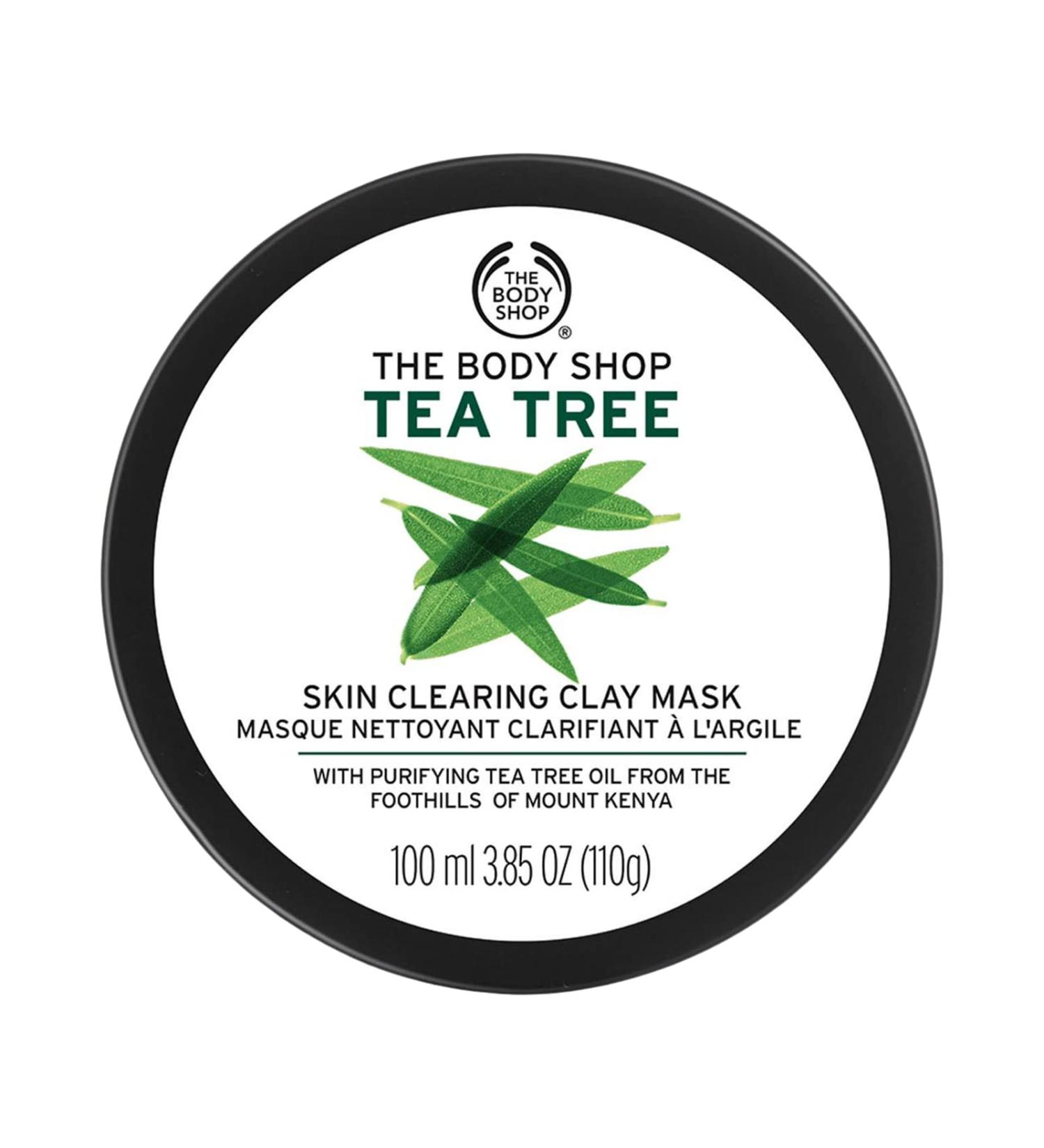 The Body Shop Tea Tree Skin Clearing Clay Mask - Purifying & Refreshing Vegan Formula - 3.85 oz - Buy Online on GoSupps.com