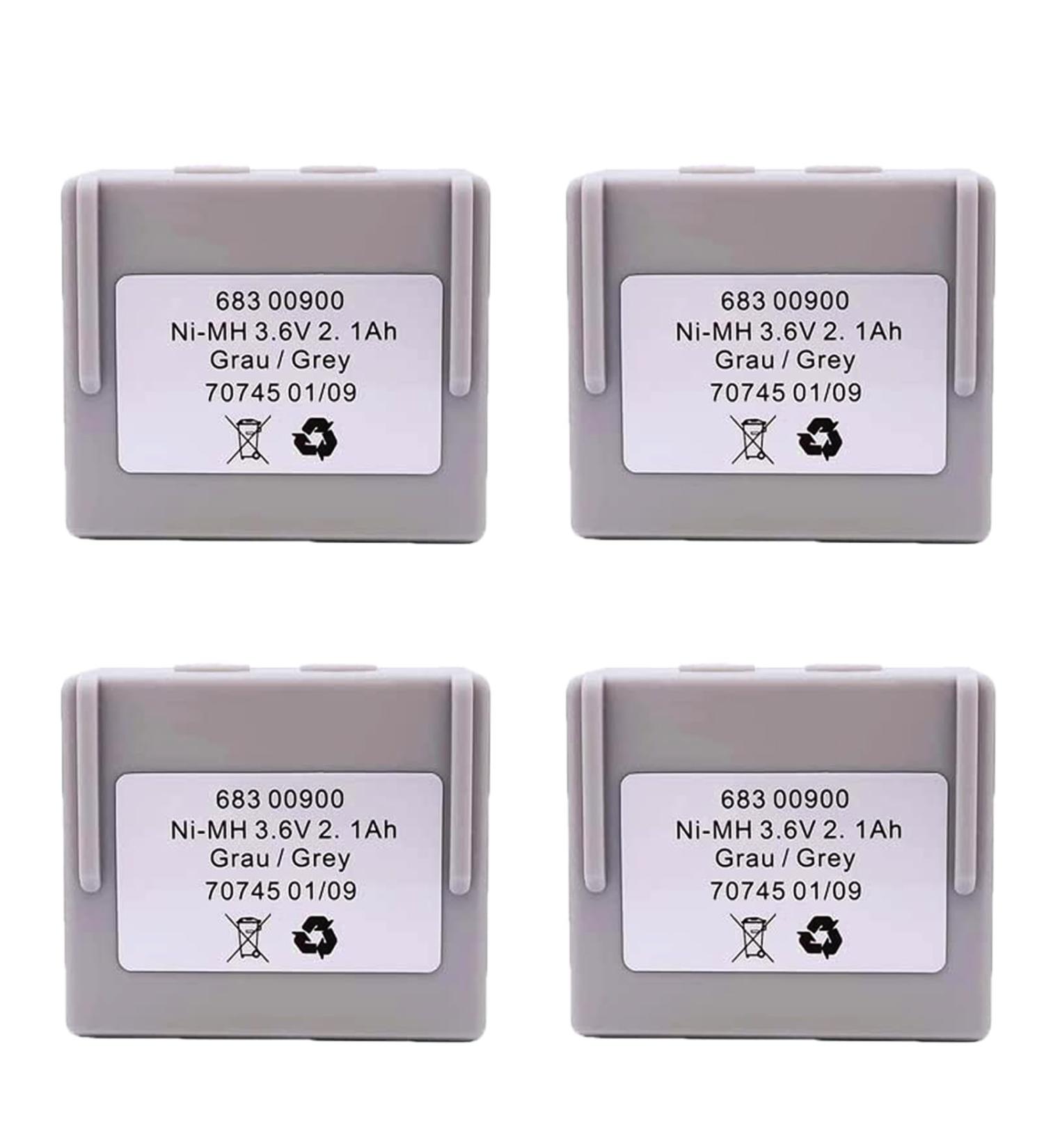 Buy 4 Pack 3.6V 68300900 Rechargeable NI-MH Batteries | 2100mAh for HETRONIC Remote Control - International Shipping Available - Buy Online on GoSupps.com