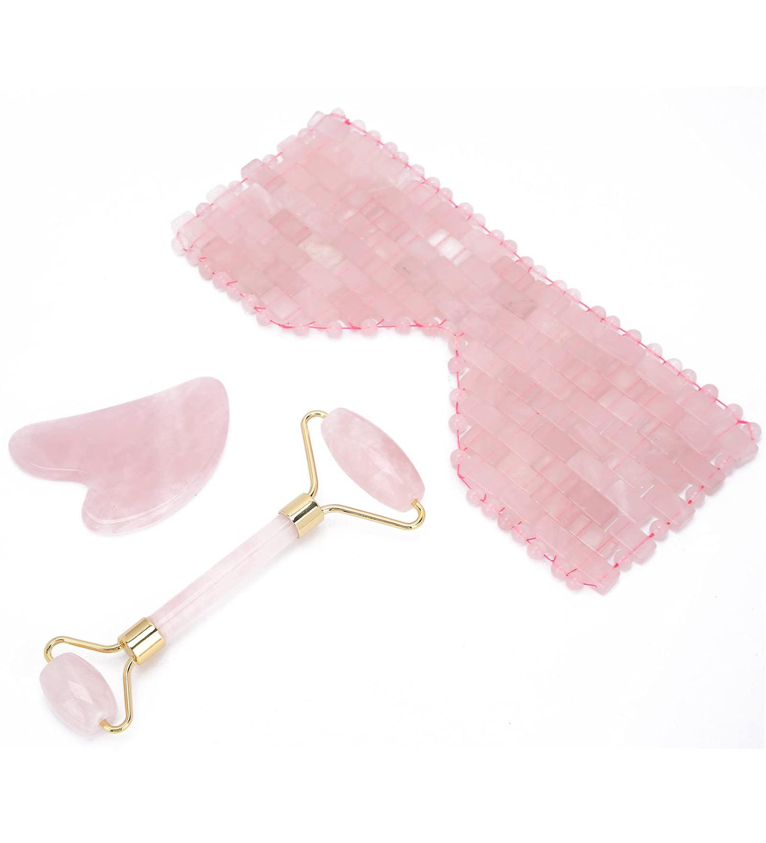Premium Face Roller Massager Set | Gua Sha Tools for Spa & Acupuncture Massage | Enhance Your Beauty Routine - Buy Online on GoSupps.com