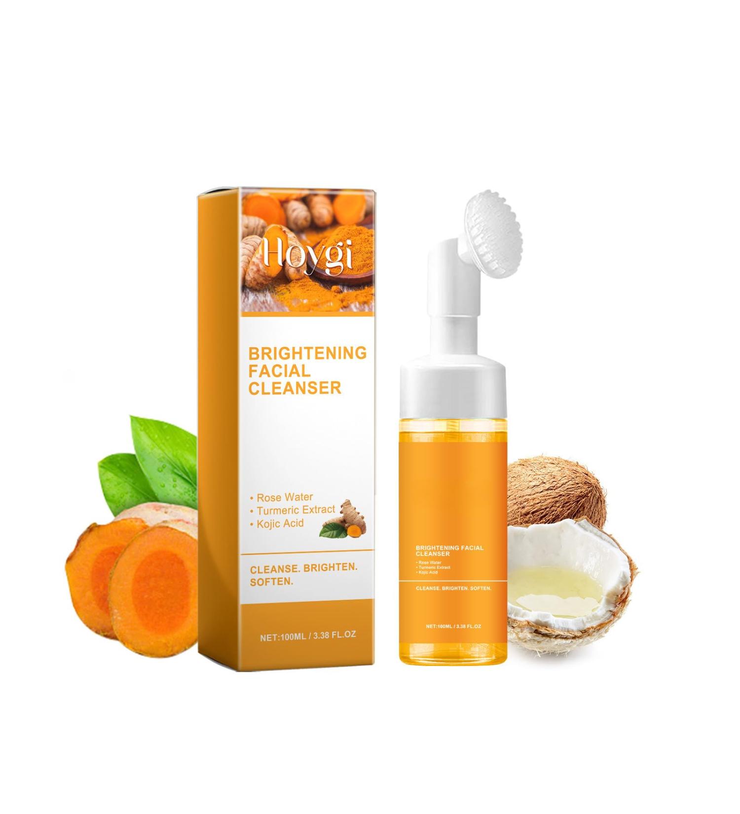 Turmeric Foaming Facial Cleanser - Deep Cleaning & Moisturizing Face Wash for All Skin Types (100ml - Buy Online on GoSupps.com