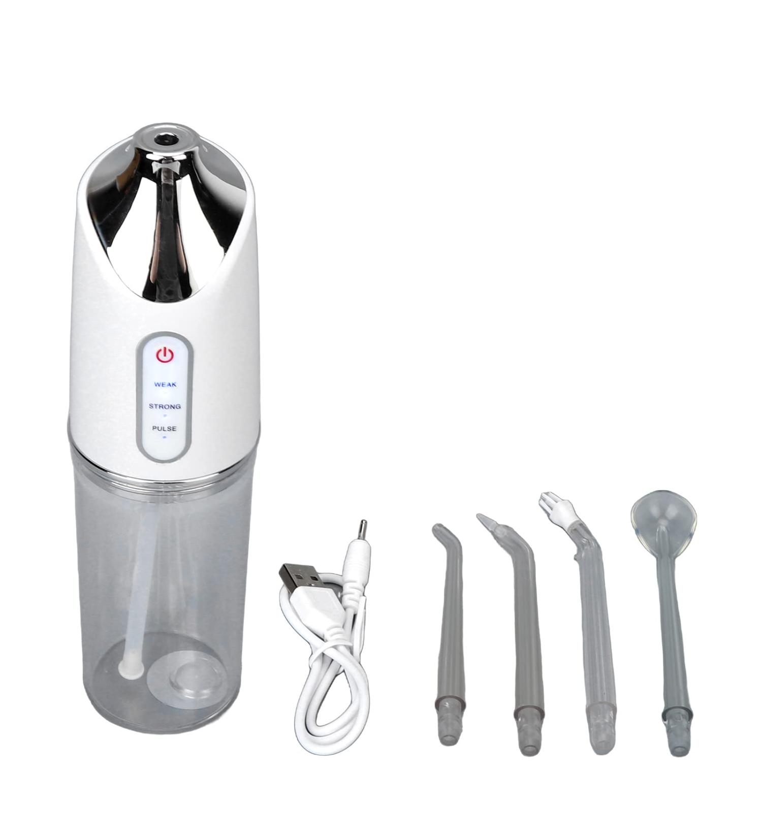 Mundschusche Wireless Oral Irrigator Water Flosser - Electric Tooth Cleaner with 3 Modes 4 Nozzles & 360 Rotatable Design - International Shipping Available - Buy Online on GoSupps.com