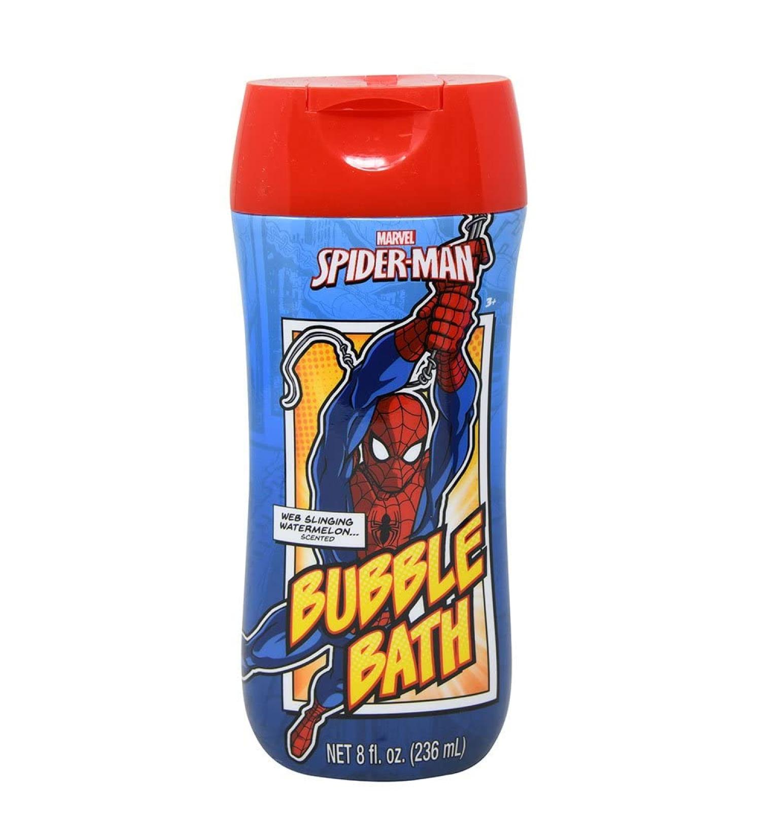 Marvel Comics Spiderman Web Clinging Scent Bubble Bath - Watermelon/Orange - 8 Fl Oz