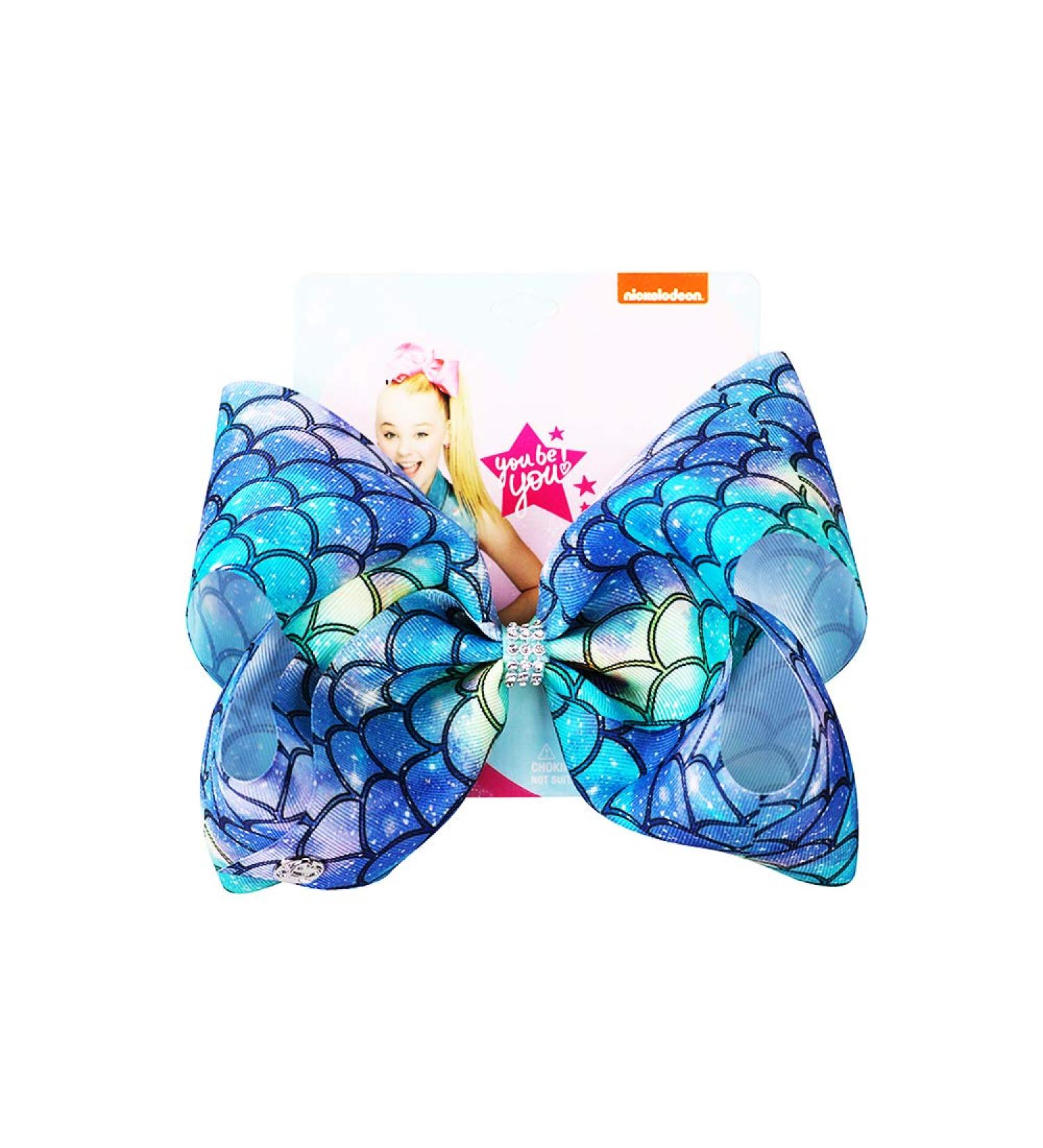 Siwa Style 8 Inch Mermaid Hair Bows for Girls - Alligator Clips Hair Barrettes - Xmas Gift - Buy Online on GoSupps.com