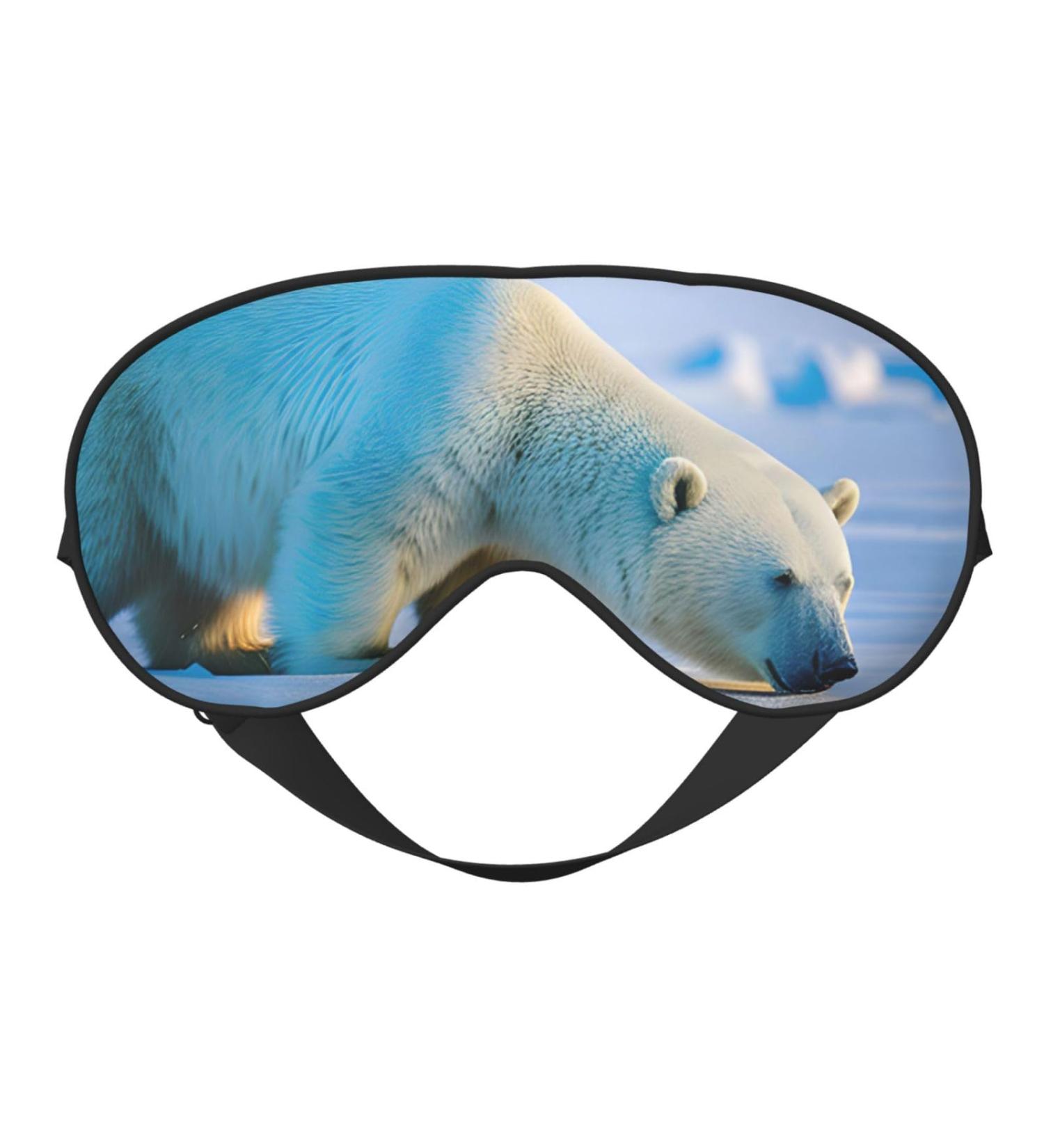 Polar Bear Soft Sleep Eye Mask | Breathable Travel Eye Patch for Women | Relaxation & Comfort - Buy Online on GoSupps.com