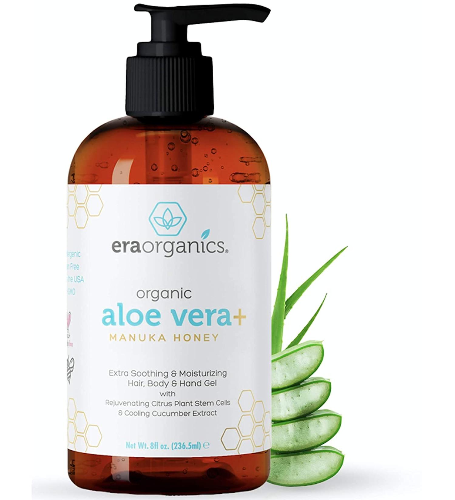 Aloe Vera Gel with Manuka Honey and Plant Stem Cells - Era Organics 8 oz - Buy Online on GoSupps.com