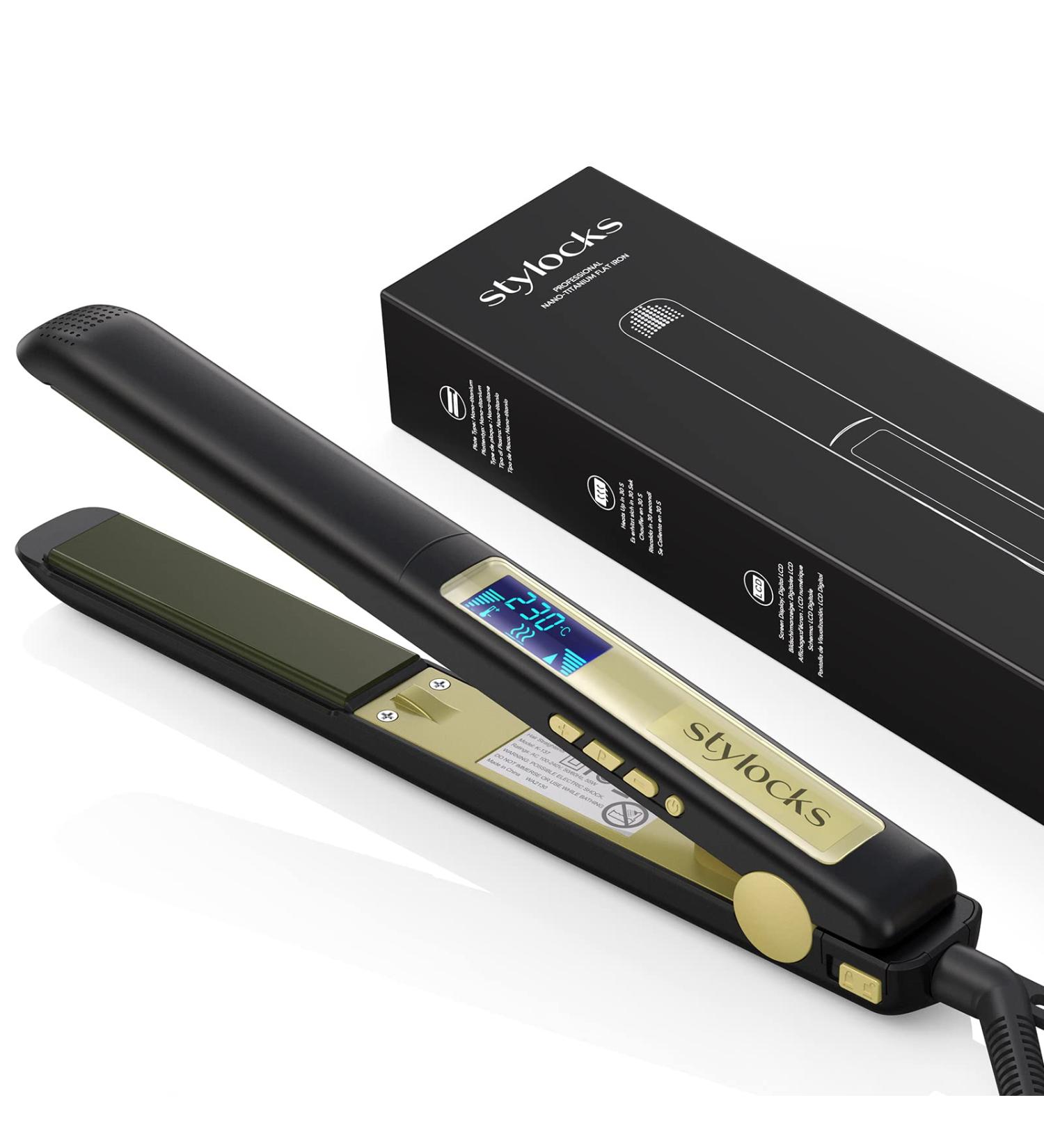 Professional Hair Straighteners for Women | 2 in 1 Curler & Straightener UK | Adjustable Temperature 80 -230 | Dual Voltage - Buy Online on GoSupps.com